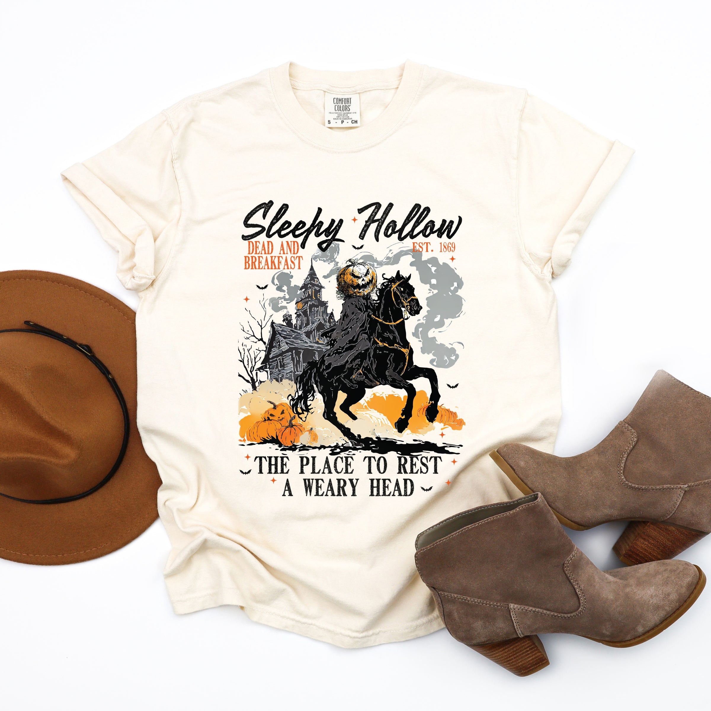 Sleepy Hollow Dead and Breakfast - Garment Dyed Tee