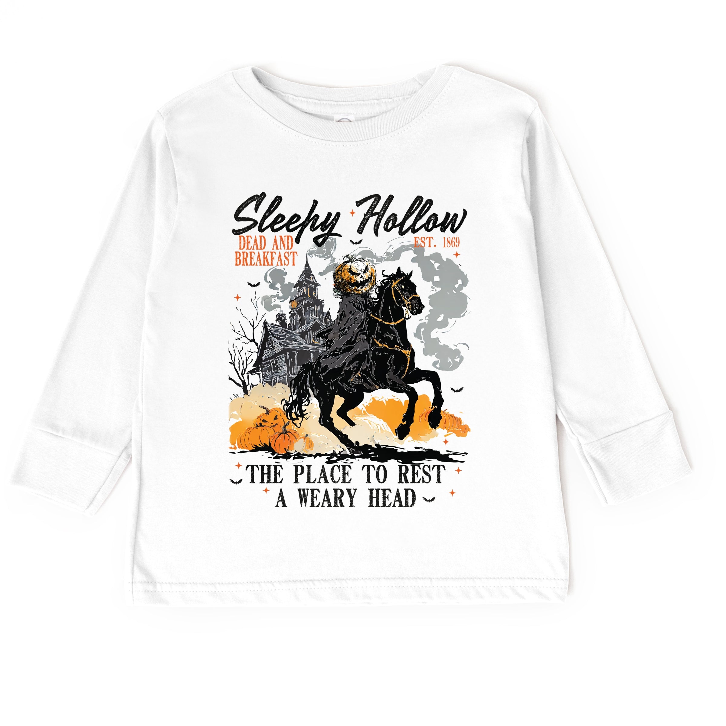 Sleepy Hollow Dead and Breakfast - Toddler Long Sleeve Graphic Tee and Youth Long Sleeve Graphic T-Shirt