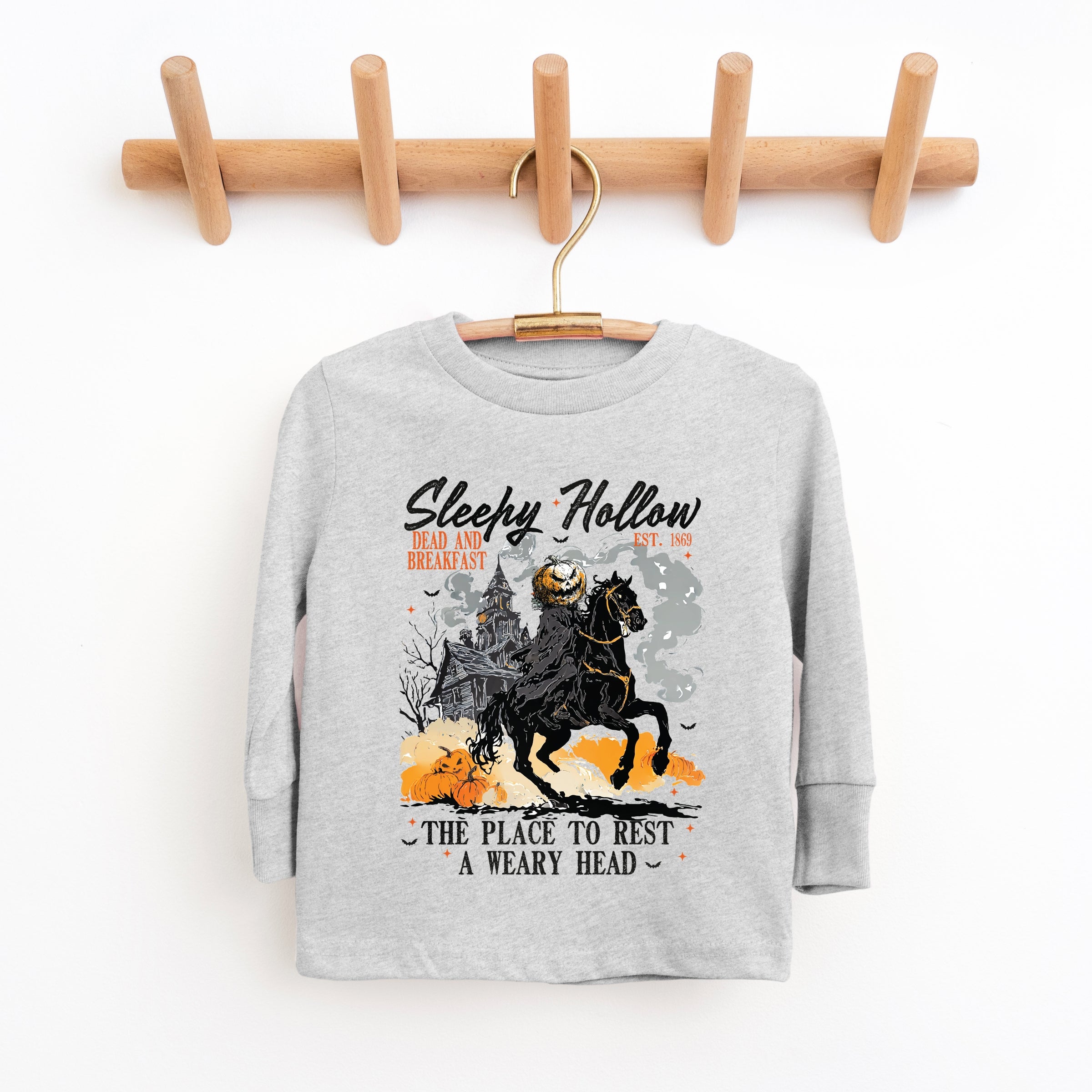 Sleepy Hollow Dead and Breakfast - Toddler Long Sleeve Graphic Tee and Youth Long Sleeve Graphic T-Shirt