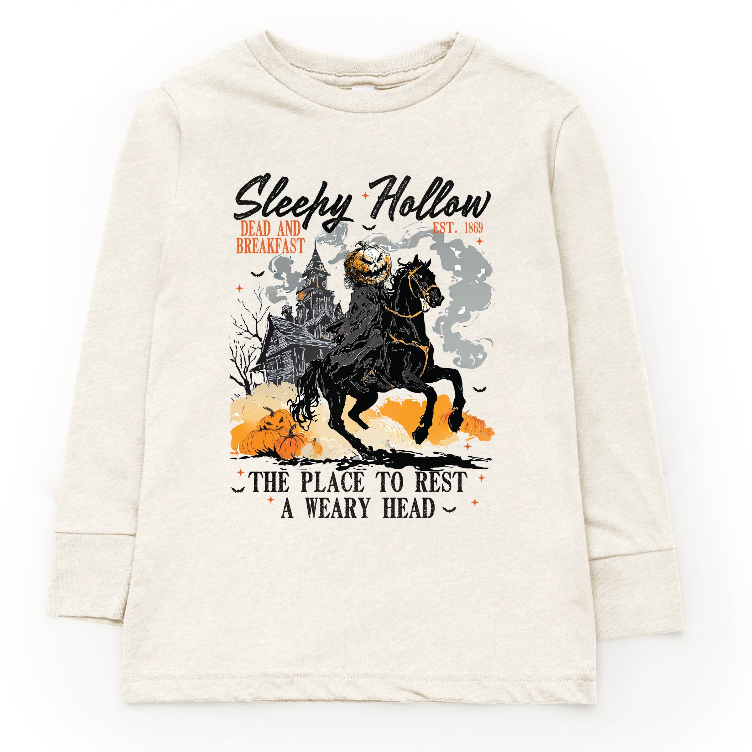 Sleepy Hollow Dead and Breakfast - Toddler Long Sleeve Graphic Tee and Youth Long Sleeve Graphic T-Shirt