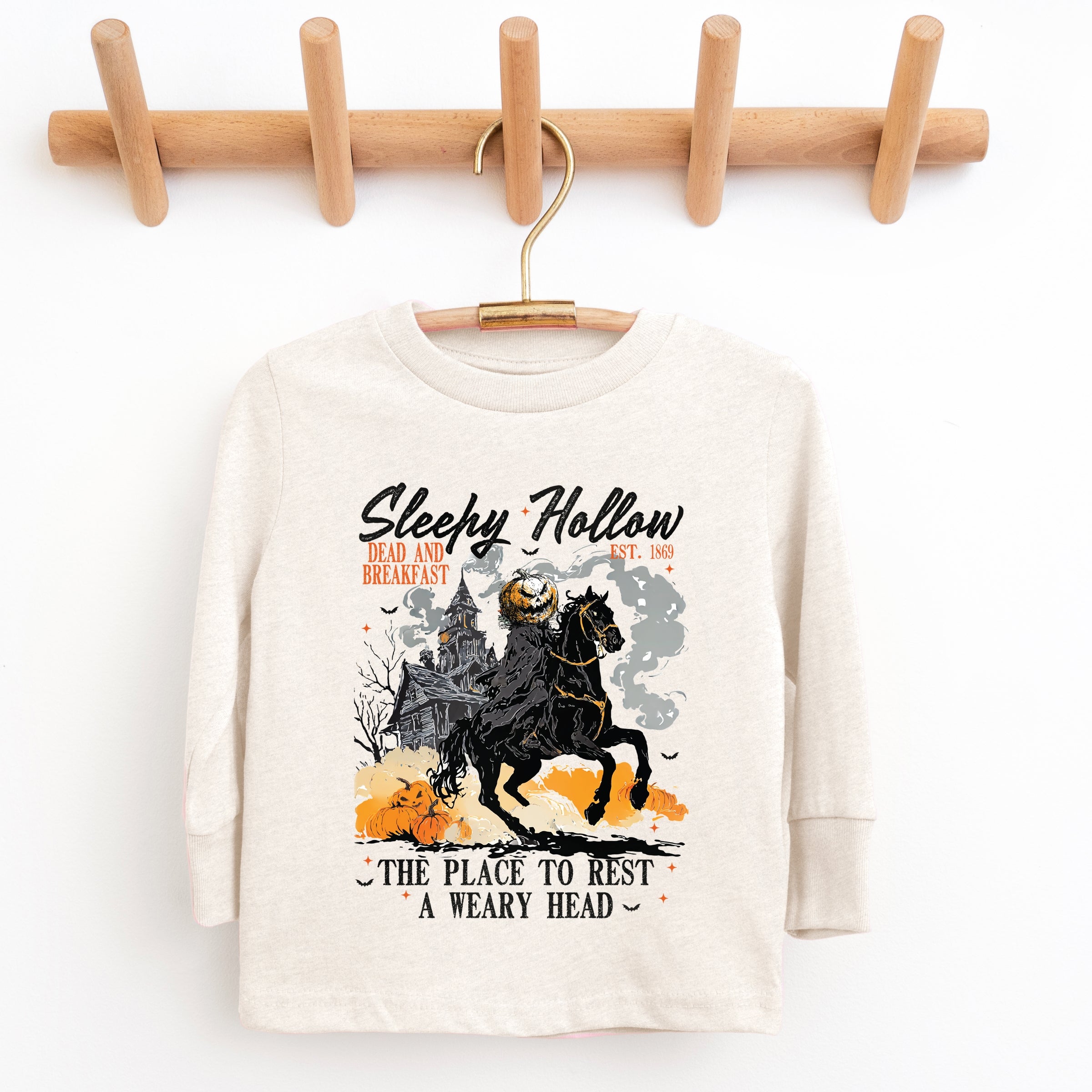 Sleepy Hollow Dead and Breakfast - Toddler Long Sleeve Graphic Tee and Youth Long Sleeve Graphic T-Shirt