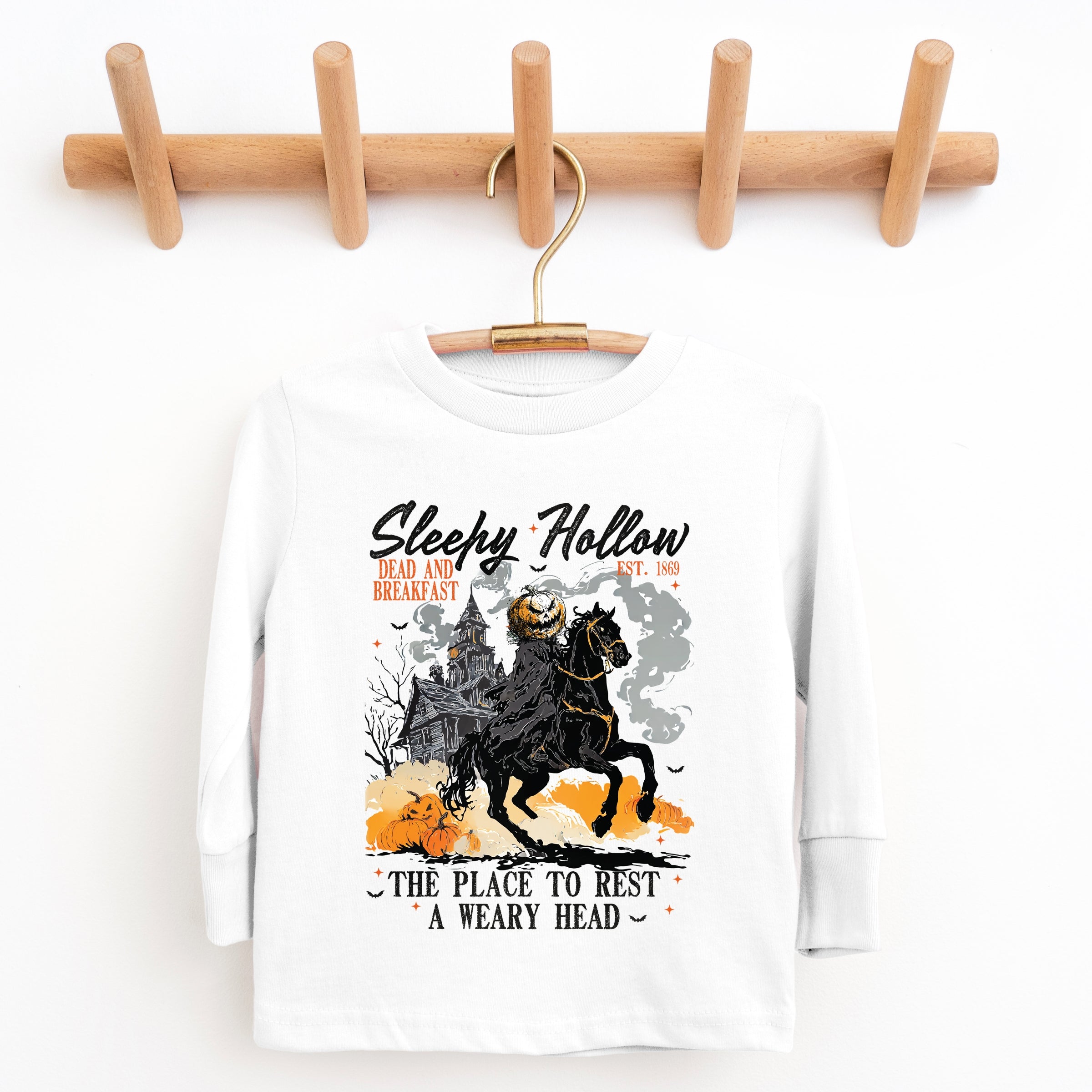 Sleepy Hollow Dead and Breakfast - Toddler Long Sleeve Graphic Tee and Youth Long Sleeve Graphic T-Shirt