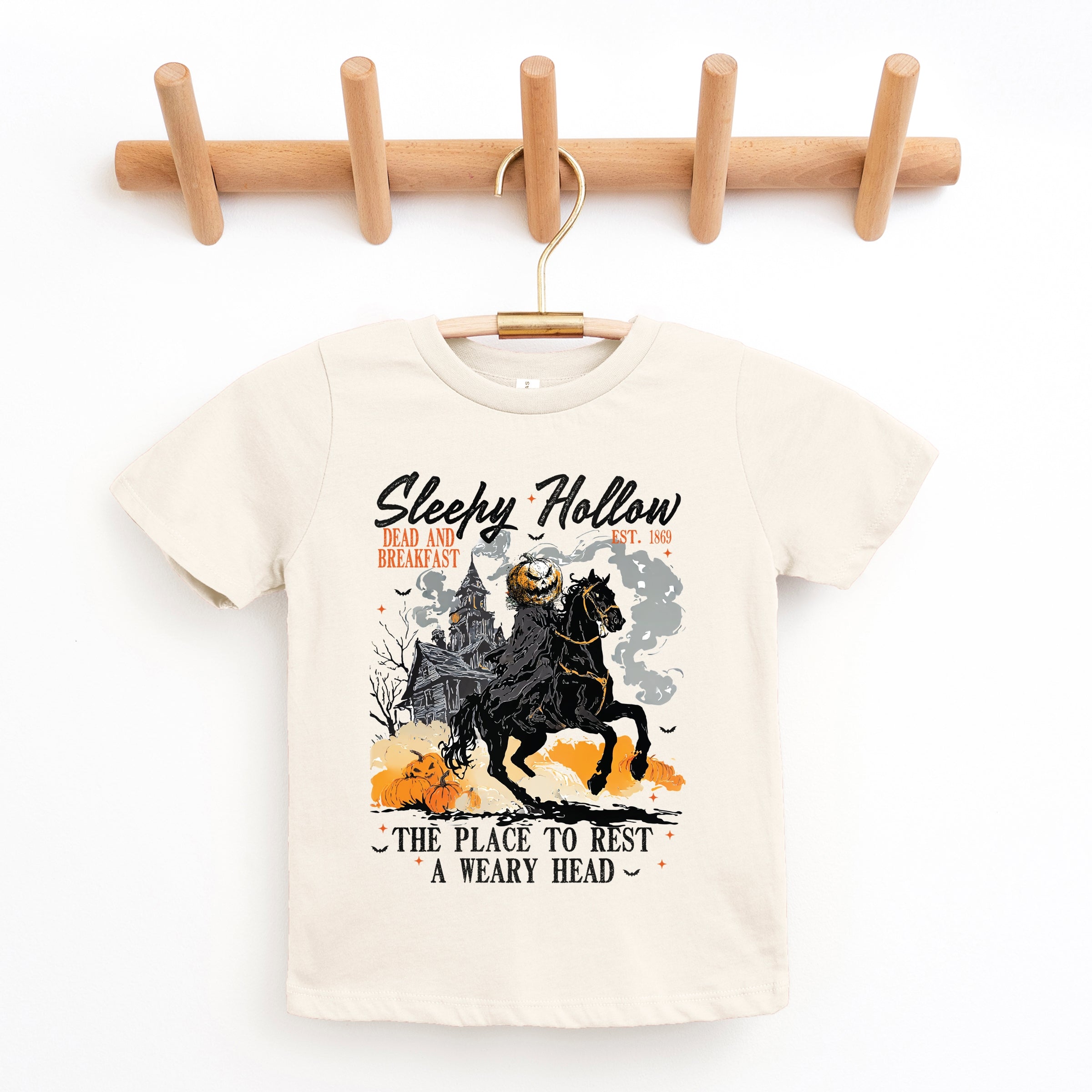 Sleepy Hollow Dead and Breakfast - Toddler Short Sleeve Graphic T-Shirt