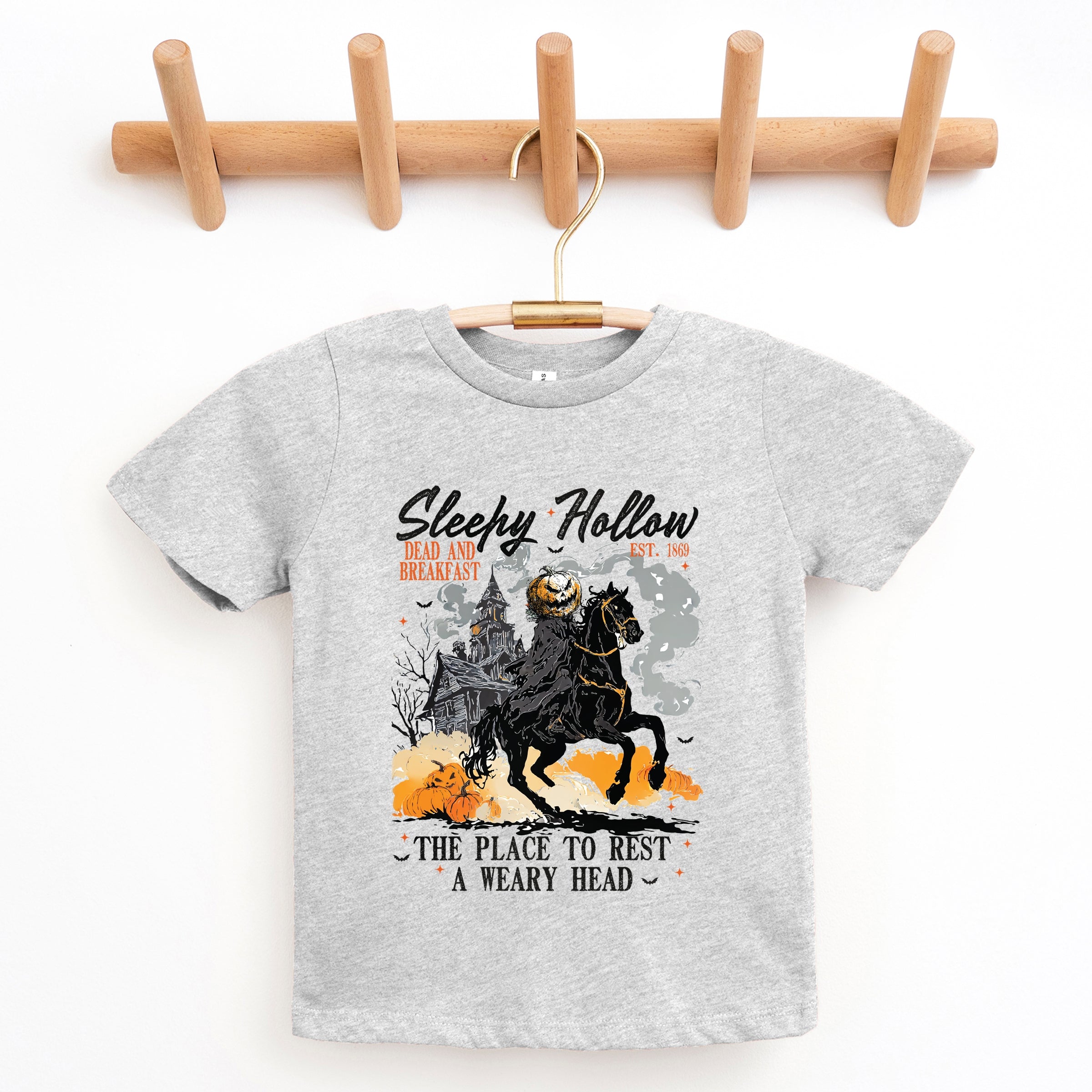 Sleepy Hollow Dead and Breakfast - Toddler Short Sleeve Graphic T-Shirt
