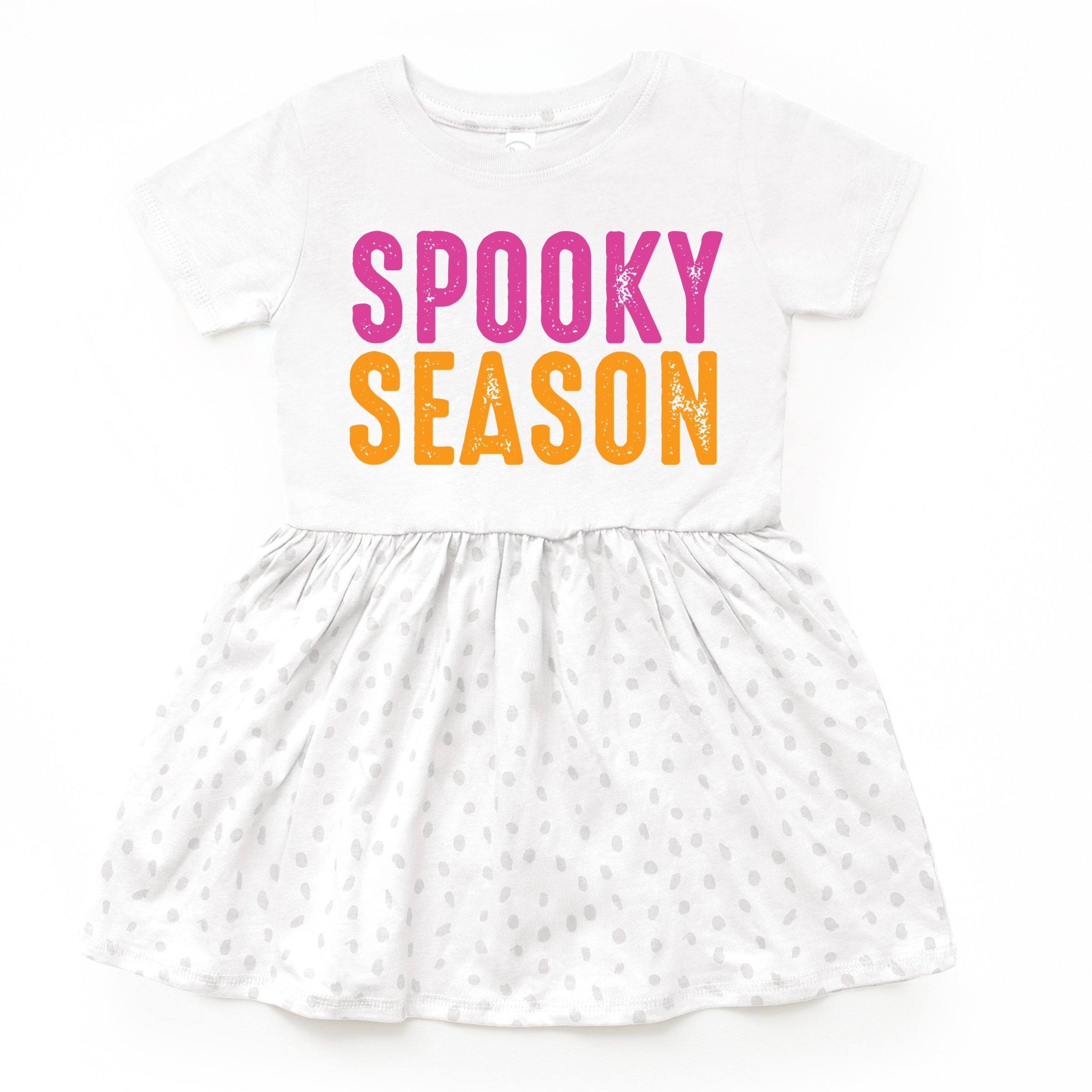 Spooky Season Bright Distressed - Toddler Graphic Dress and Infant Dress