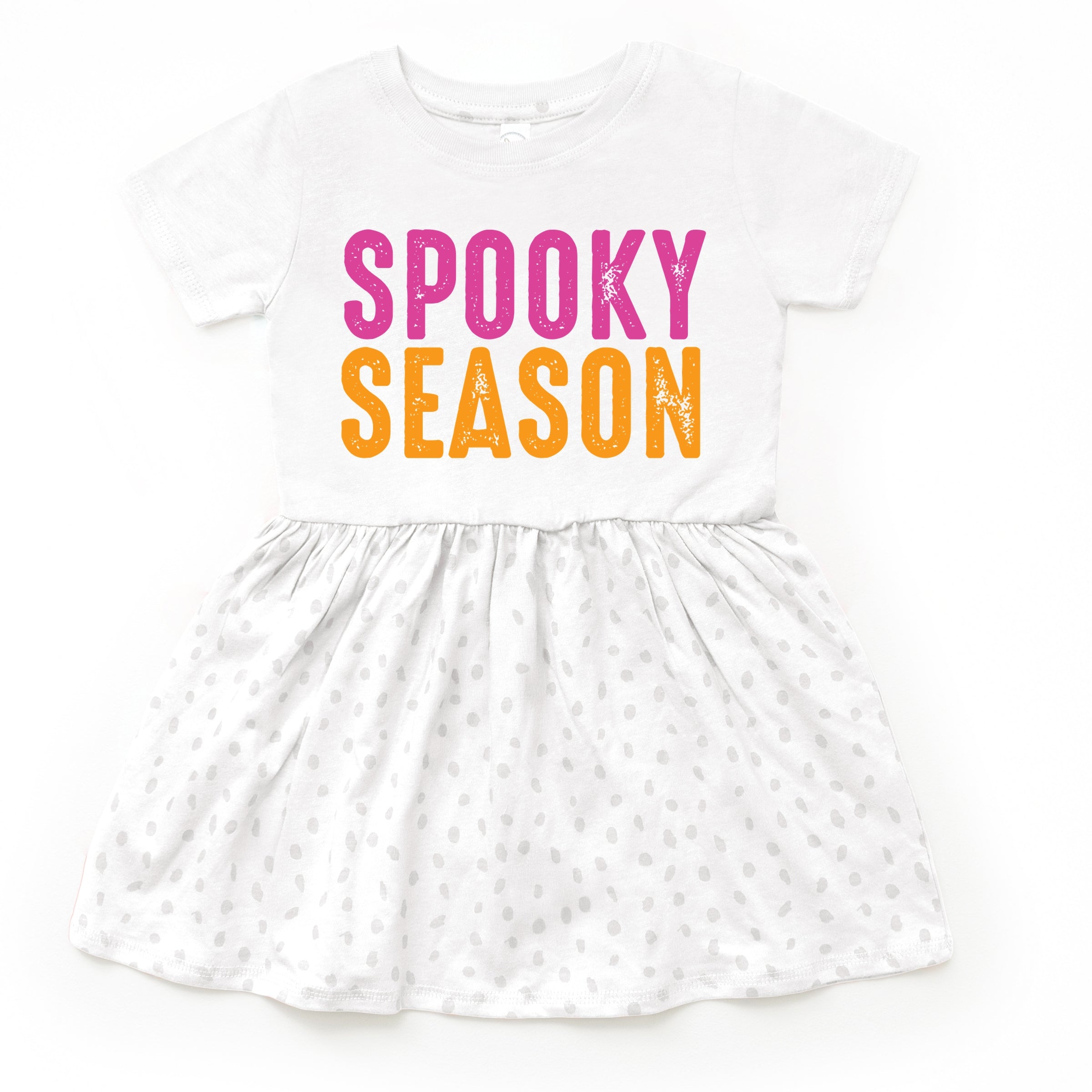 Spooky Season Bright Distressed - Toddler Graphic Dress and Infant Dress