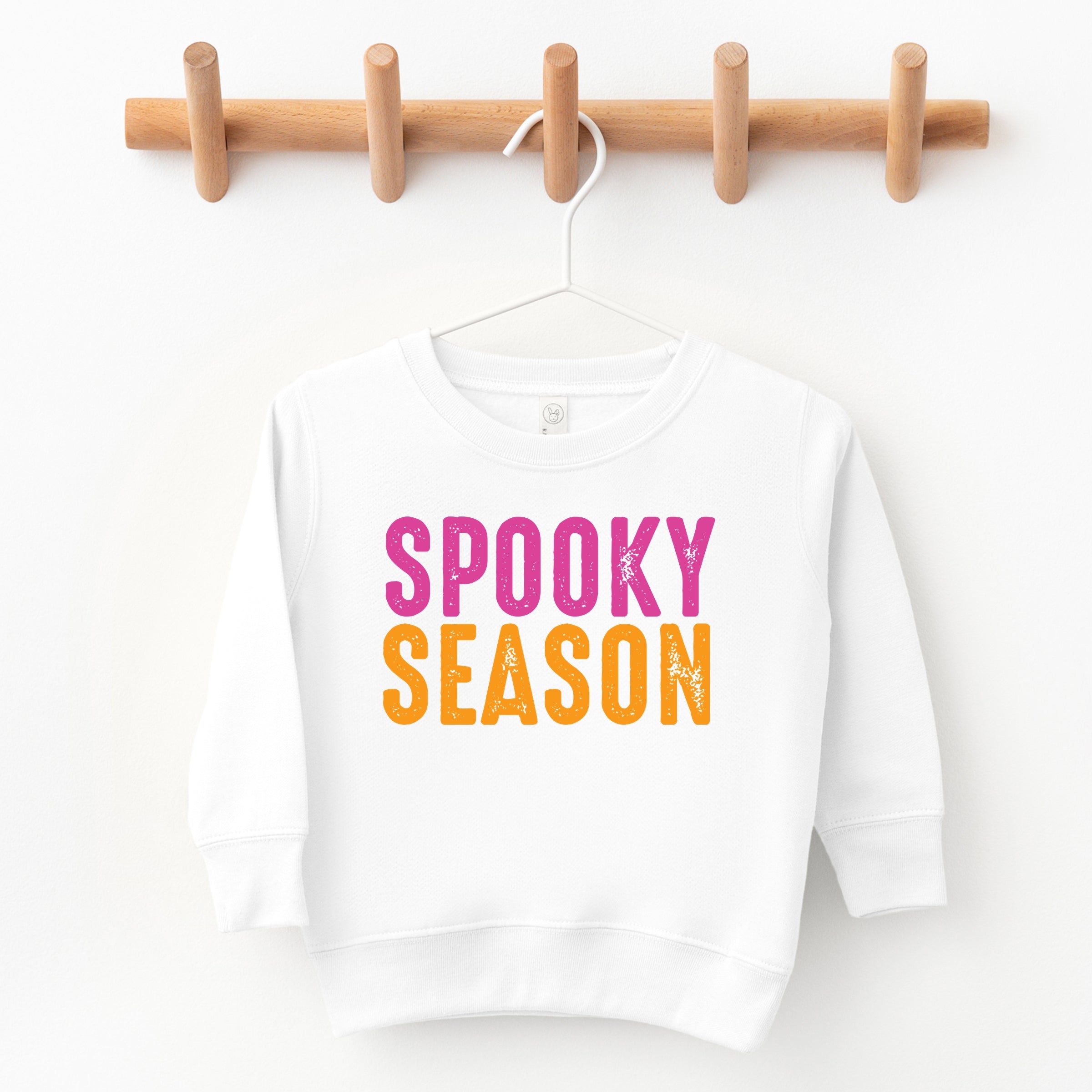 Spooky Season Bright Distressed - Toddler Graphic Sweatshirt and Youth Graphic Sweatshirt
