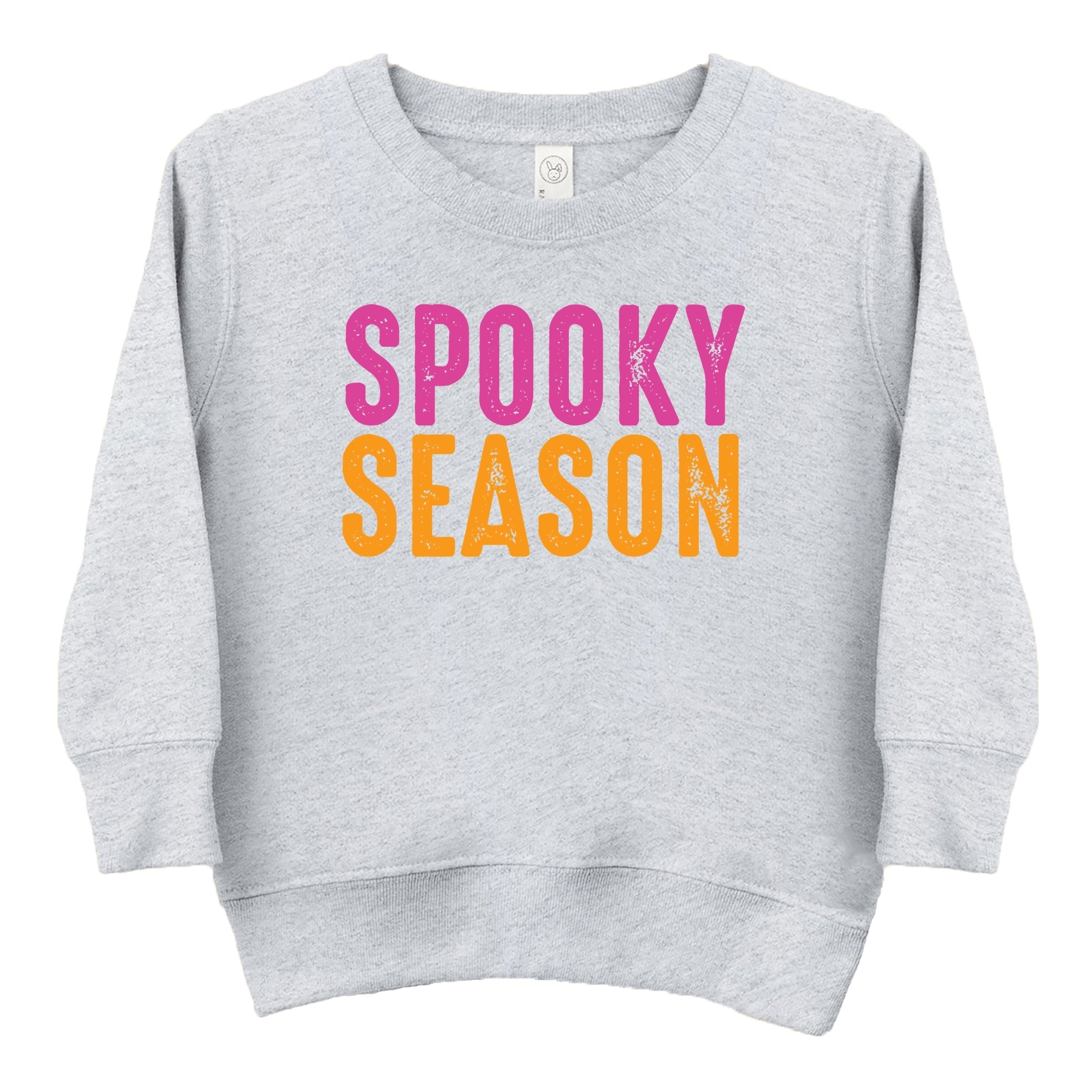 Spooky Season Bright Distressed - Toddler Graphic Sweatshirt and Youth Graphic Sweatshirt