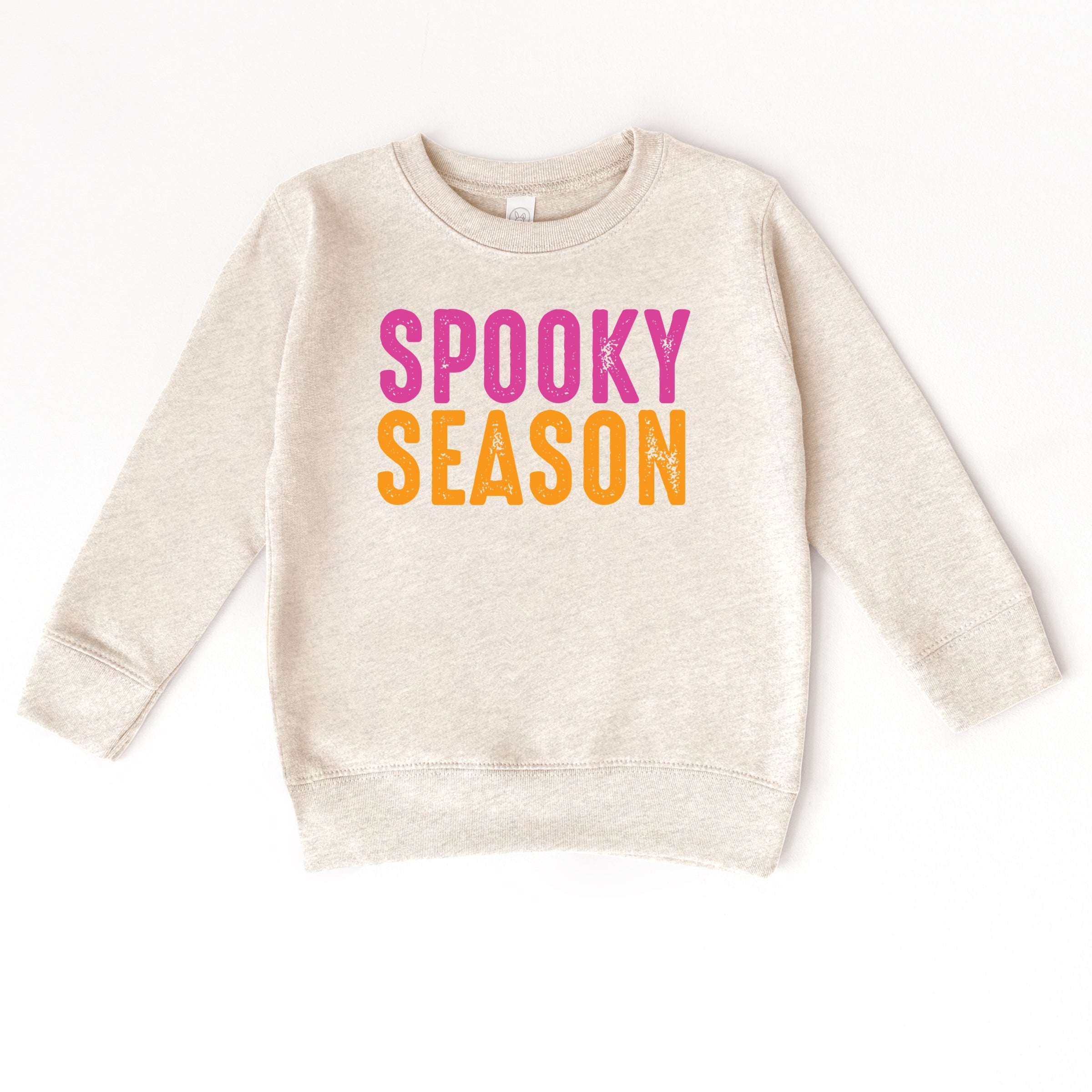 Spooky Season Bright Distressed - Toddler Graphic Sweatshirt and Youth Graphic Sweatshirt