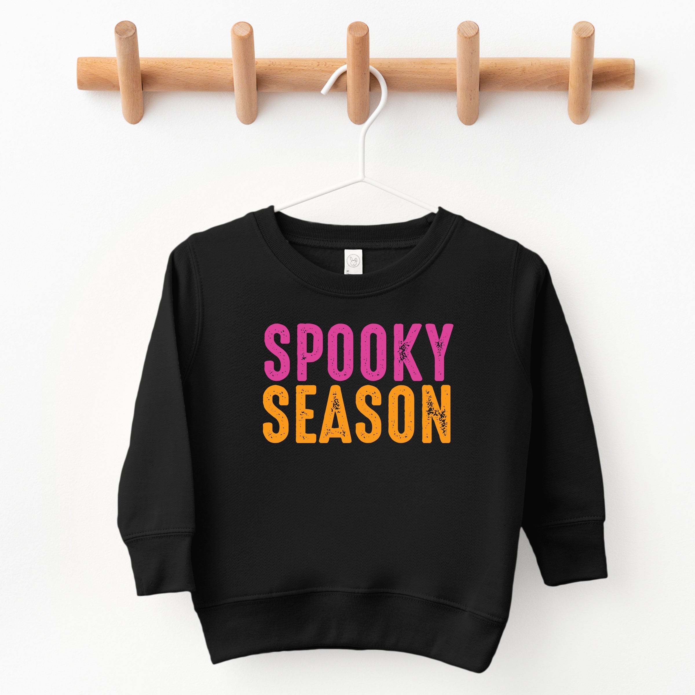 Spooky Season Bright Distressed - Toddler Graphic Sweatshirt and Youth Graphic Sweatshirt