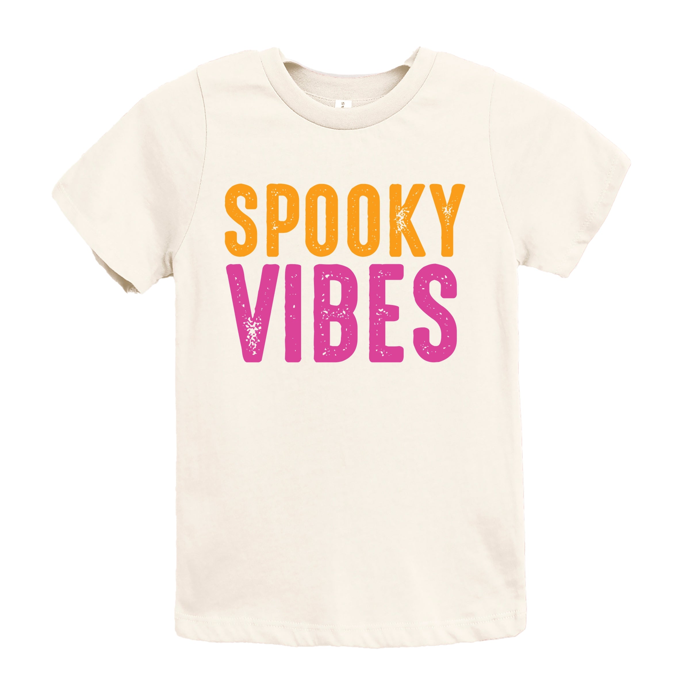Spooky Vibes Bright Distressed - Youth Short Sleeve Graphic T-Shirt and Toddler Short Sleeve Graphic T-Shirt