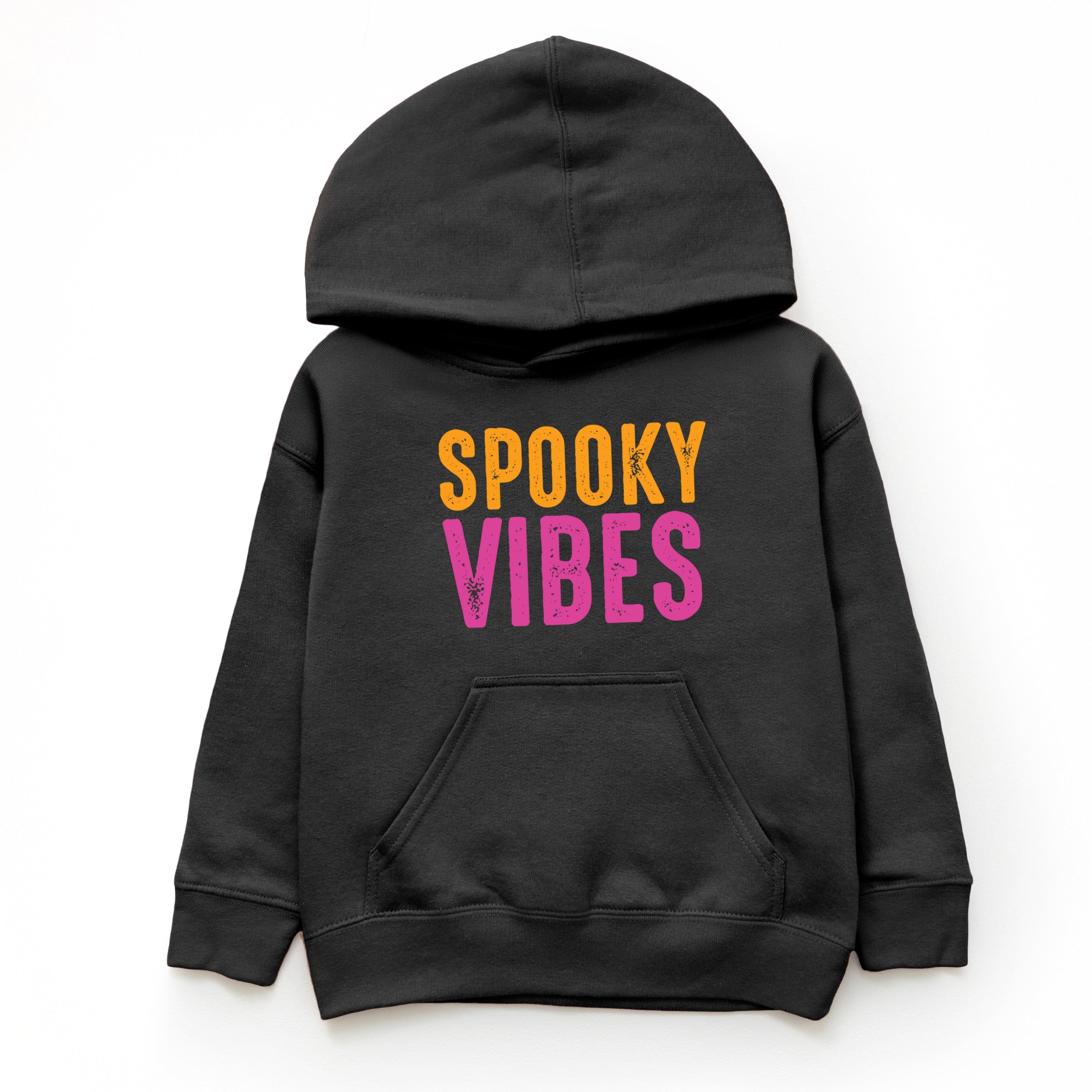 Spooky Vibes Bright Distressed - Toddler Hoodie and Youth Graphic Hoodie