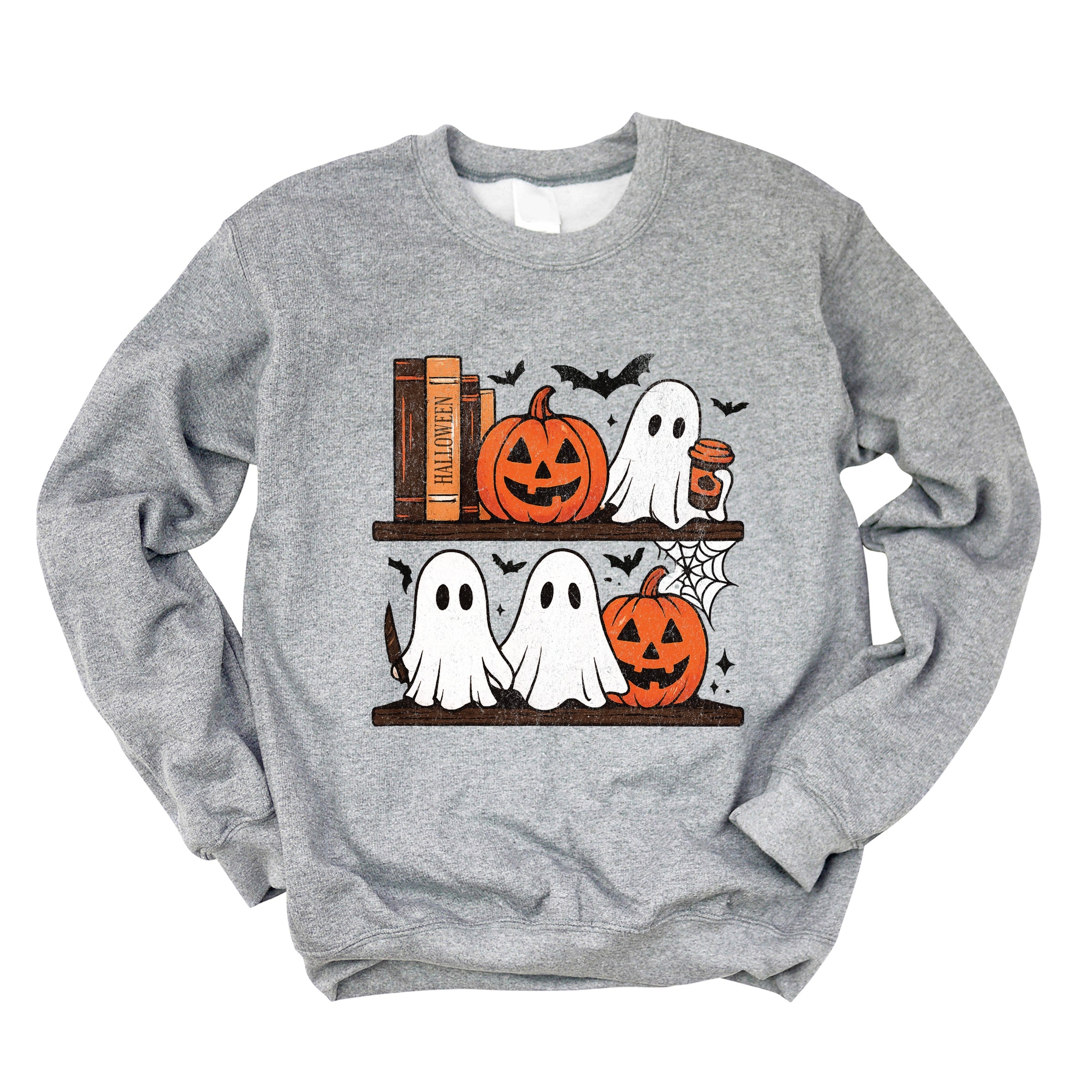 Halloween Bookshelf Ghosts - Sweatshirt