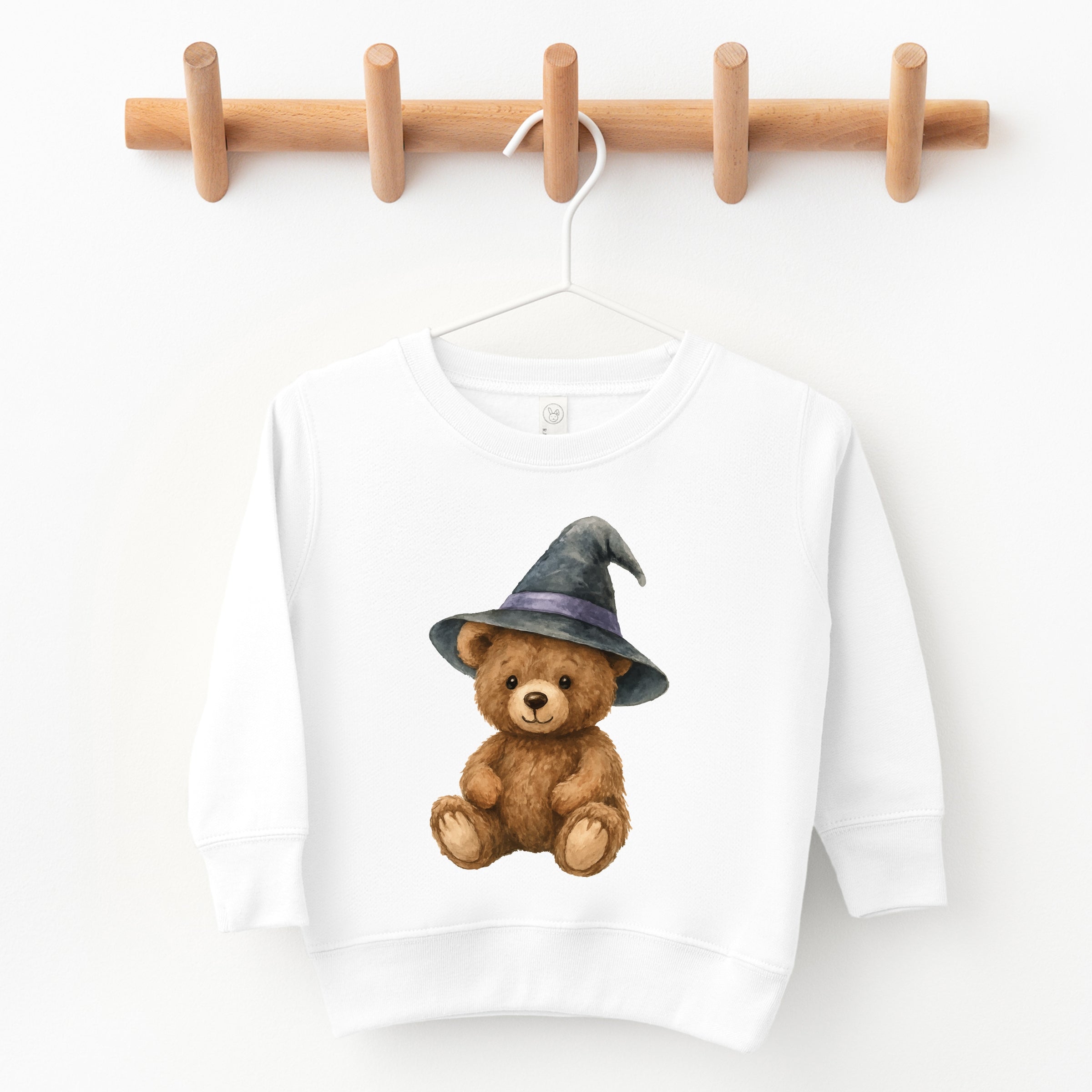 Watercolor Witchy Bear - Kids Youth Sweatshirt and Kids Toddler Sweatshirt