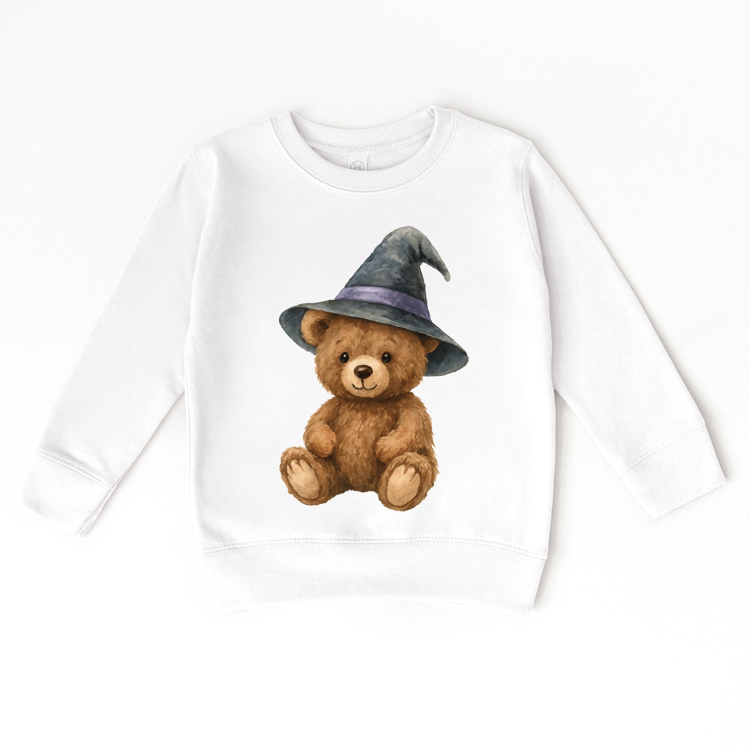 Watercolor Witchy Bear - Kids Youth Sweatshirt and Kids Toddler Sweatshirt