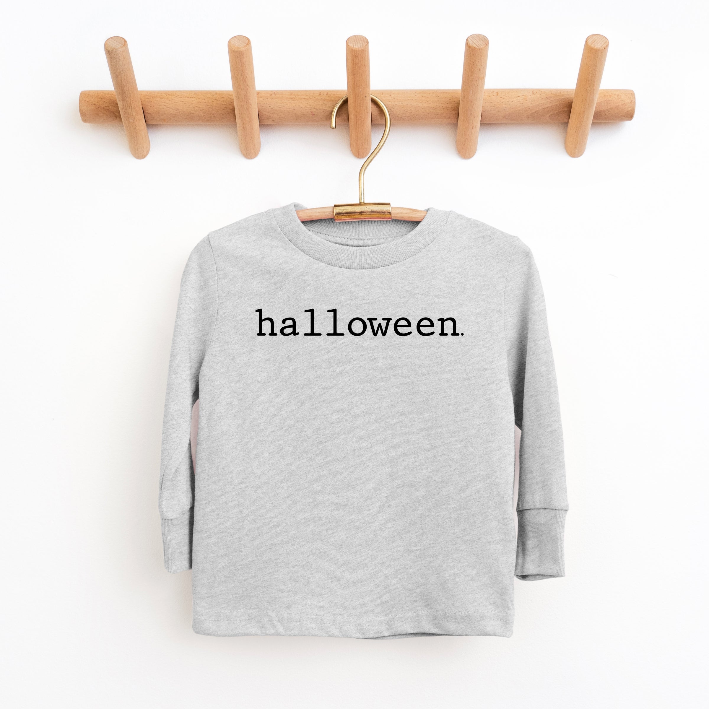 Halloween Typewriter - Toddler Long Sleeve Graphic Tee and Youth Long Sleeve Graphic T-Shirt