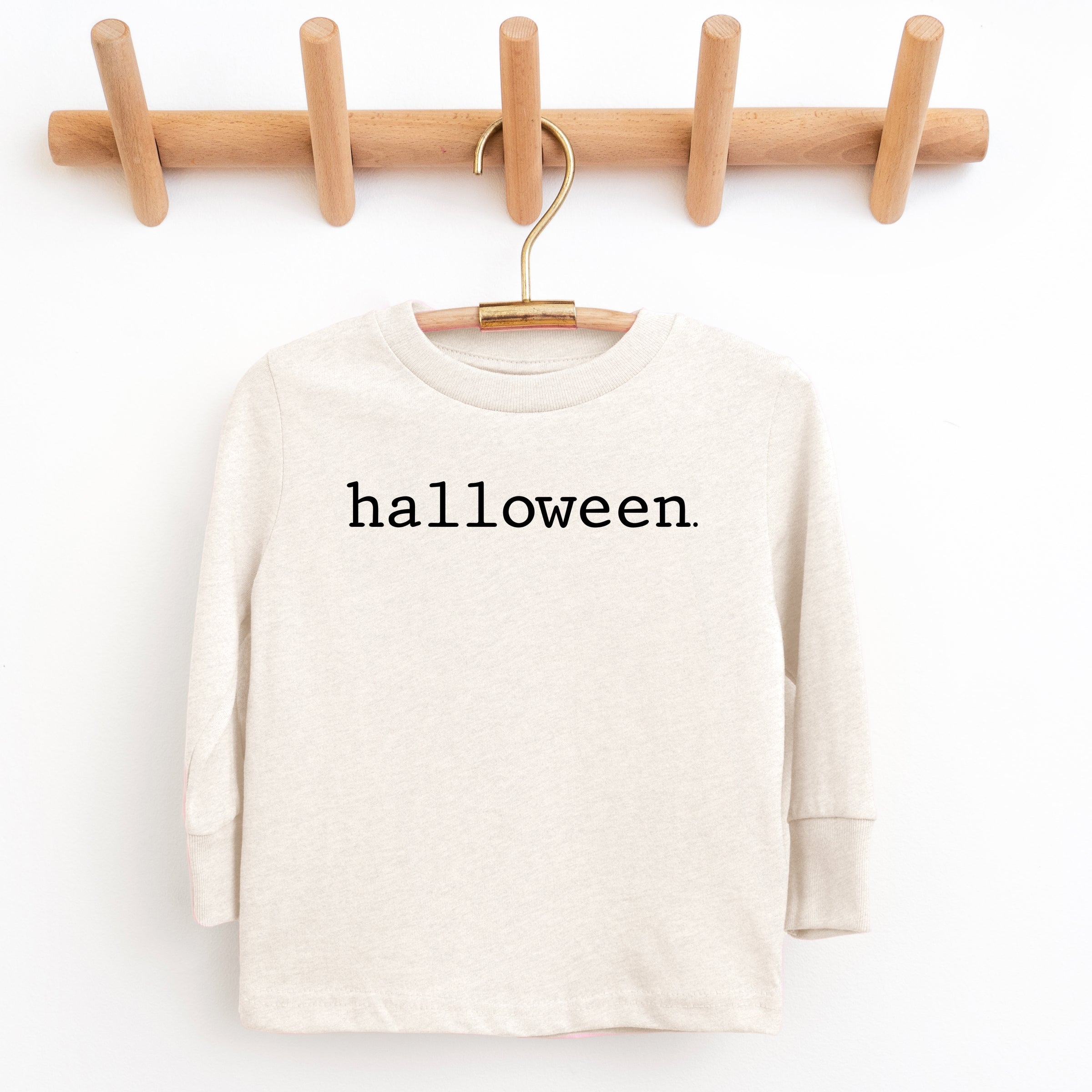 Halloween Typewriter - Toddler Long Sleeve Graphic Tee and Youth Long Sleeve Graphic T-Shirt
