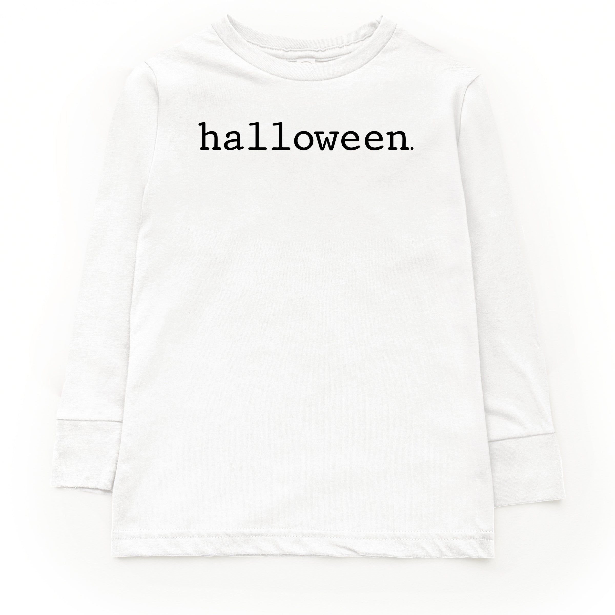Halloween Typewriter - Toddler Long Sleeve Graphic Tee and Youth Long Sleeve Graphic T-Shirt