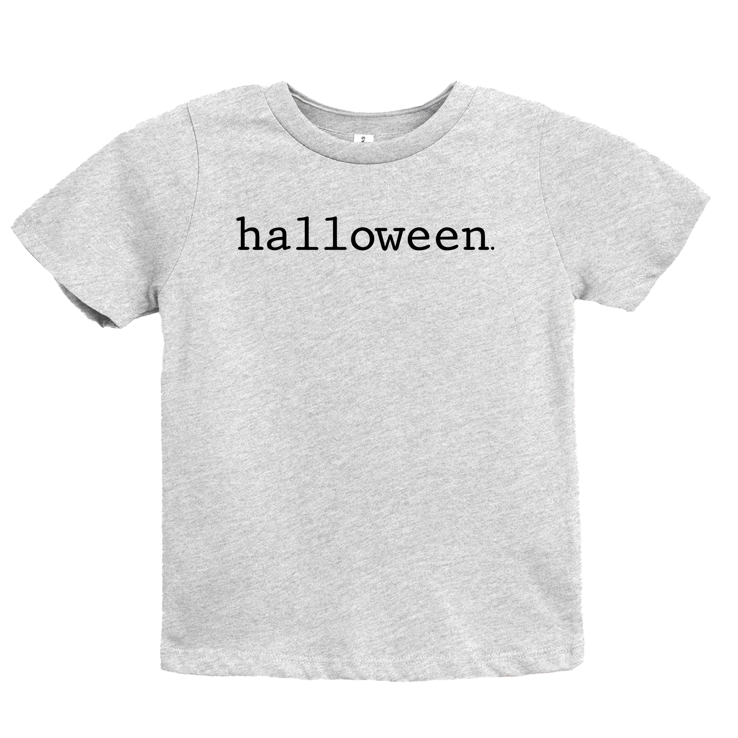 Halloween Typewriter - Youth Short Sleeve Graphic T-Shirt and Toddler Short Sleeve Graphic T-Shirt
