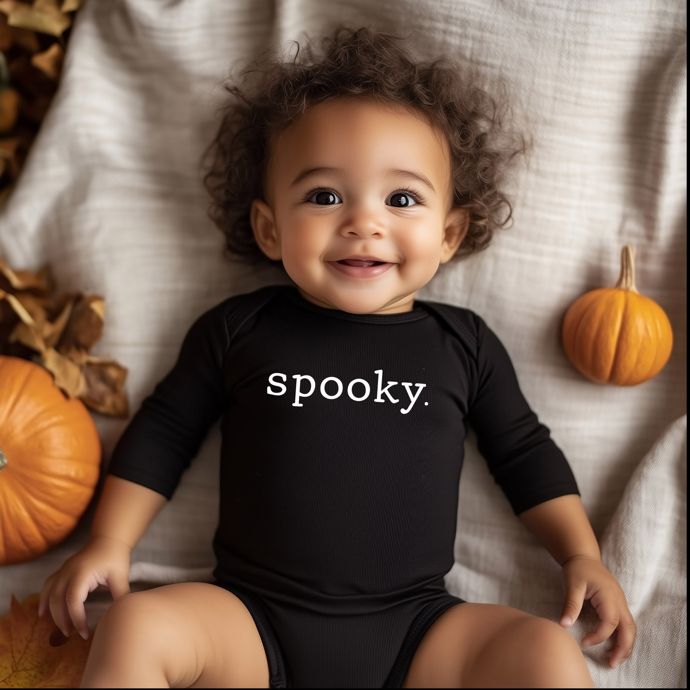 Spooky Typewriter - Baby Long Sleeve Bodysuit