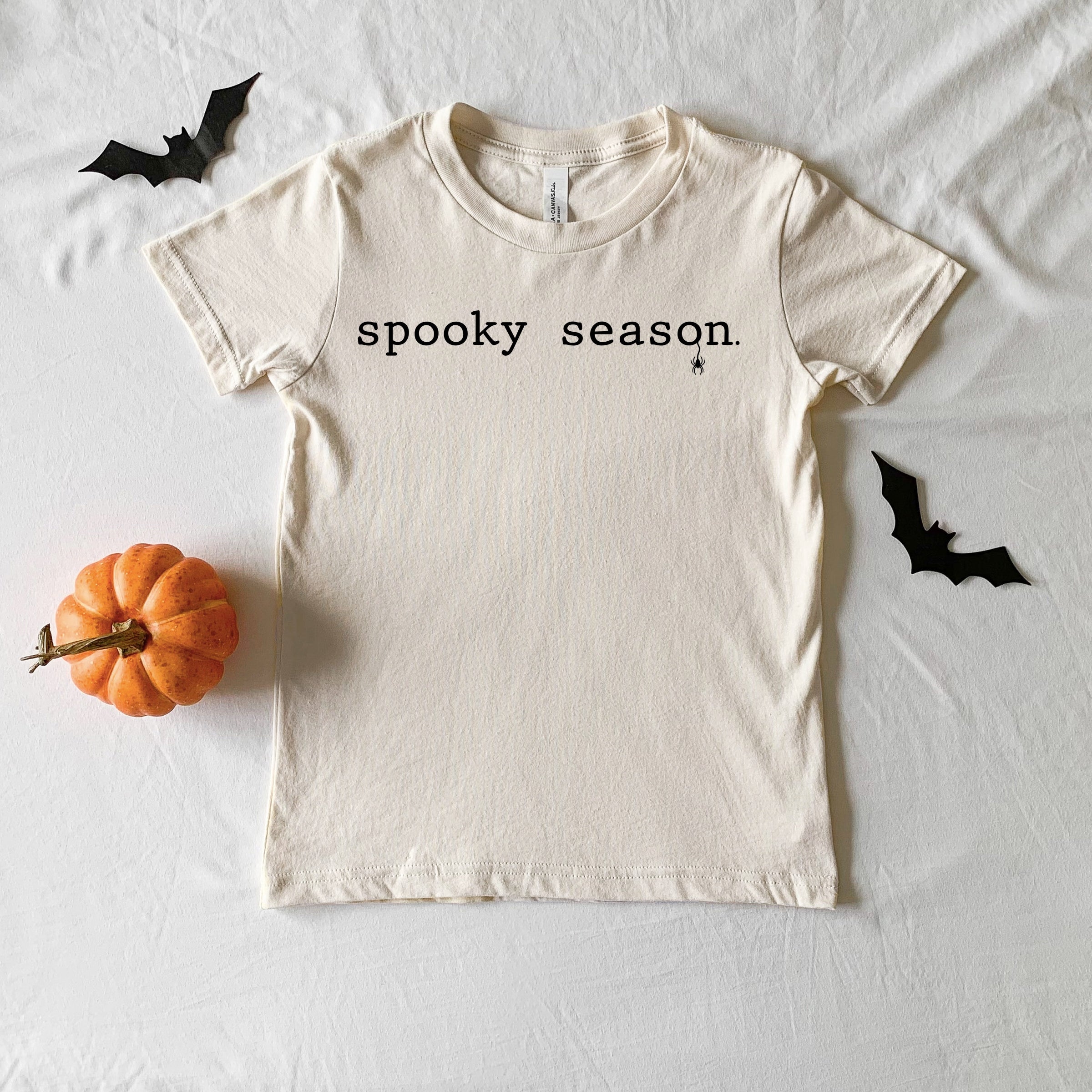 Spooky Season Typewriter - Youth Short Sleeve Graphic T-Shirt and Toddler Short Sleeve Graphic T-Shirt