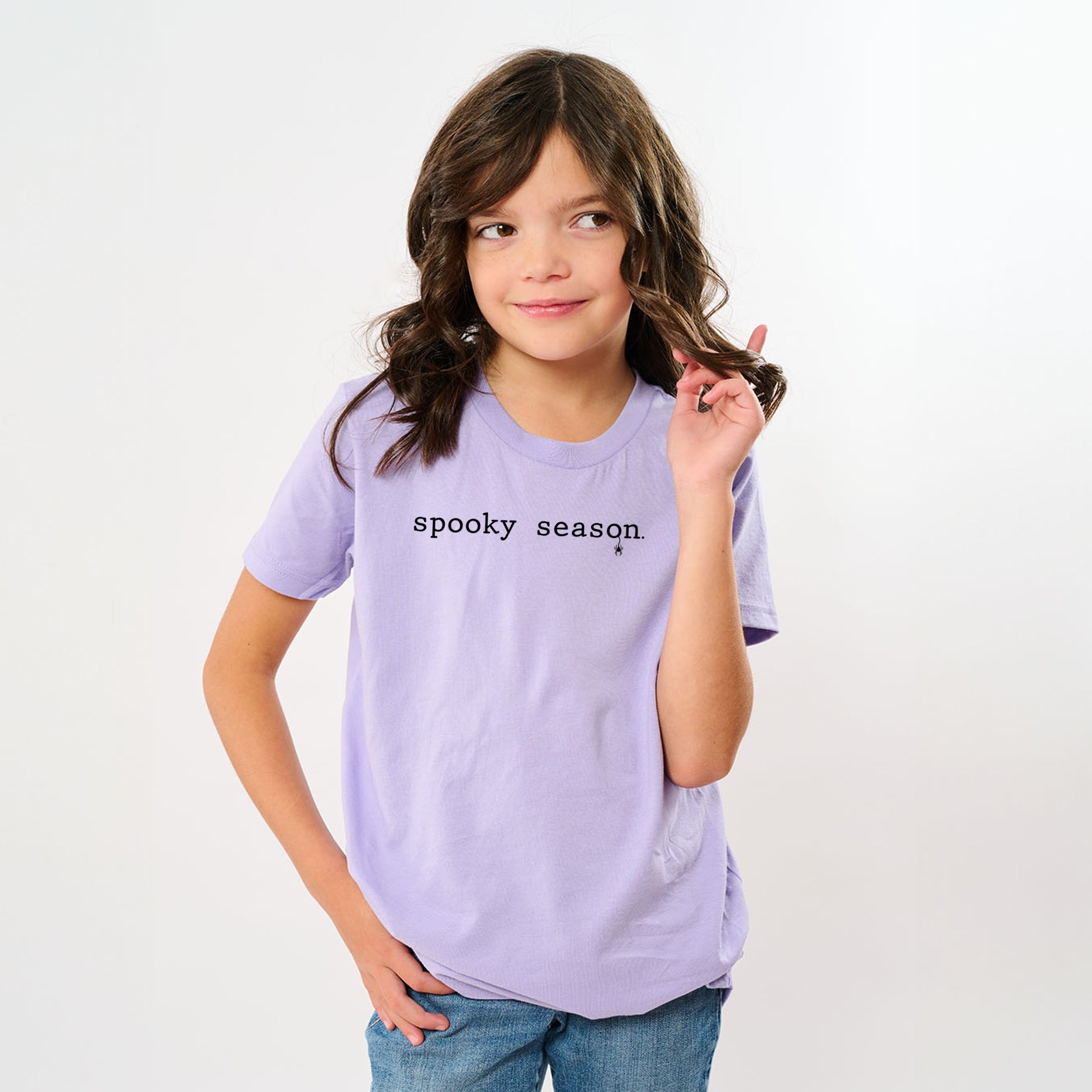 Spooky Season Typewriter - Youth Short Sleeve Graphic T-Shirt and Toddler Short Sleeve Graphic T-Shirt