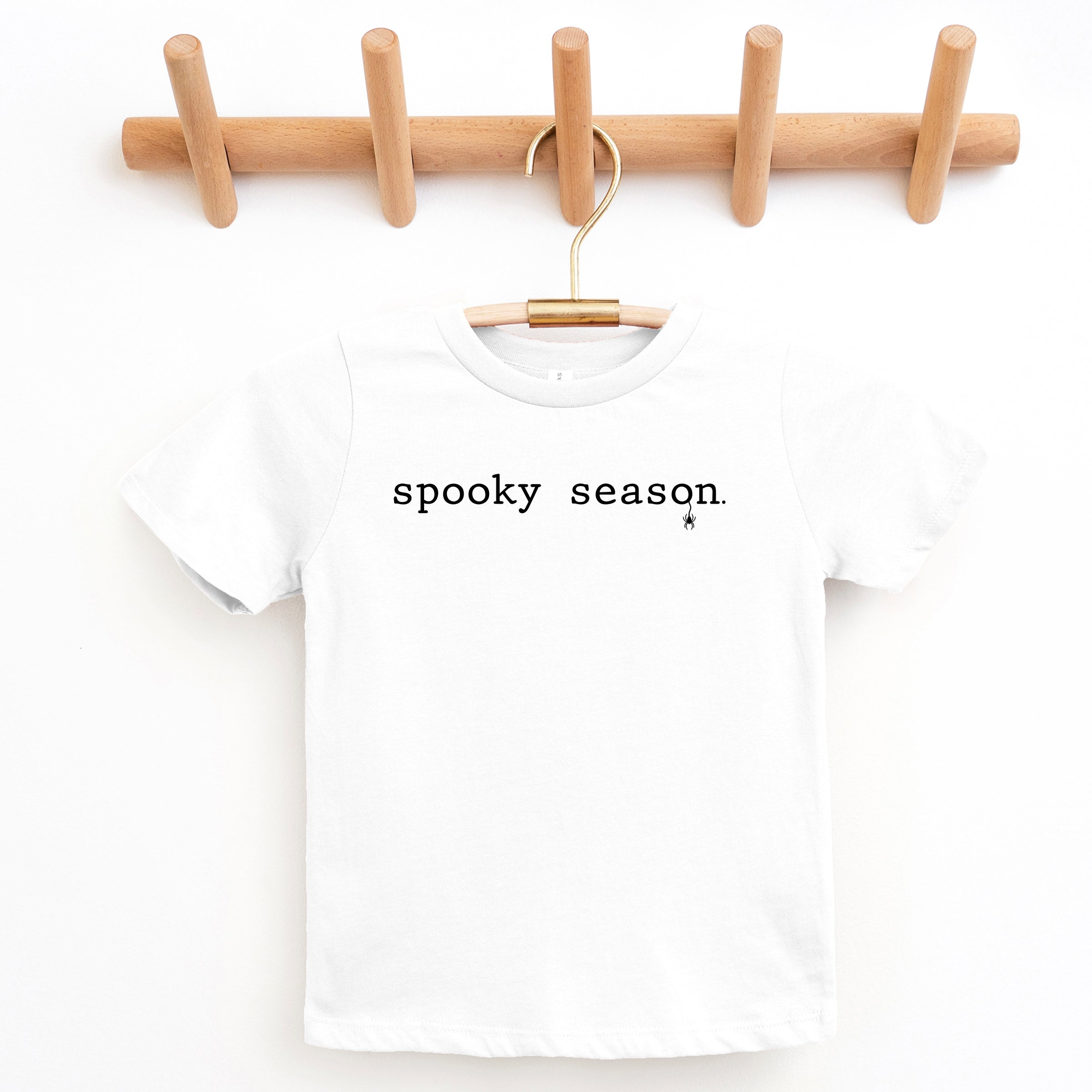 Spooky Season Typewriter - Youth Short Sleeve Graphic T-Shirt and Toddler Short Sleeve Graphic T-Shirt