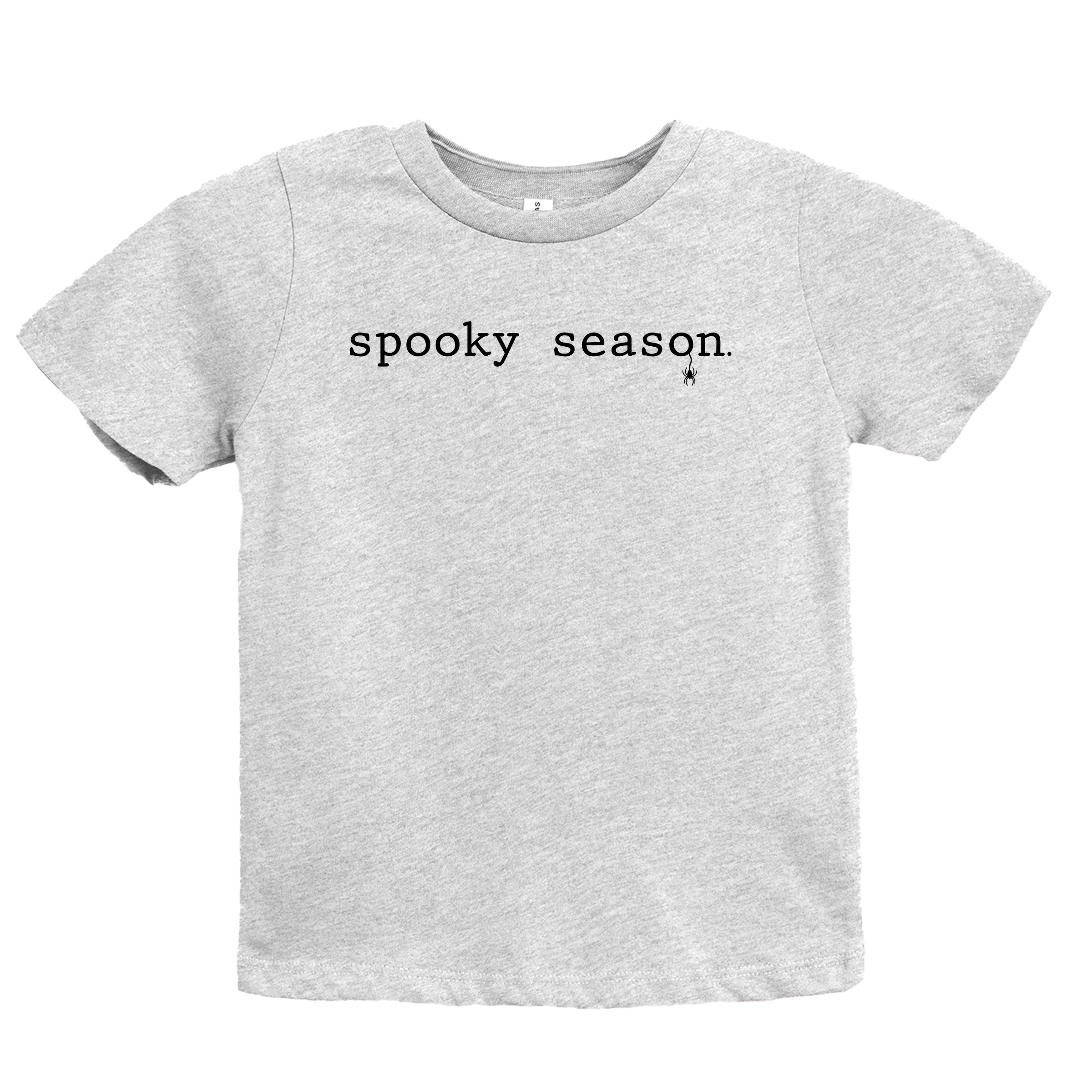 Spooky Season Typewriter - Youth Short Sleeve Graphic T-Shirt and Toddler Short Sleeve Graphic T-Shirt