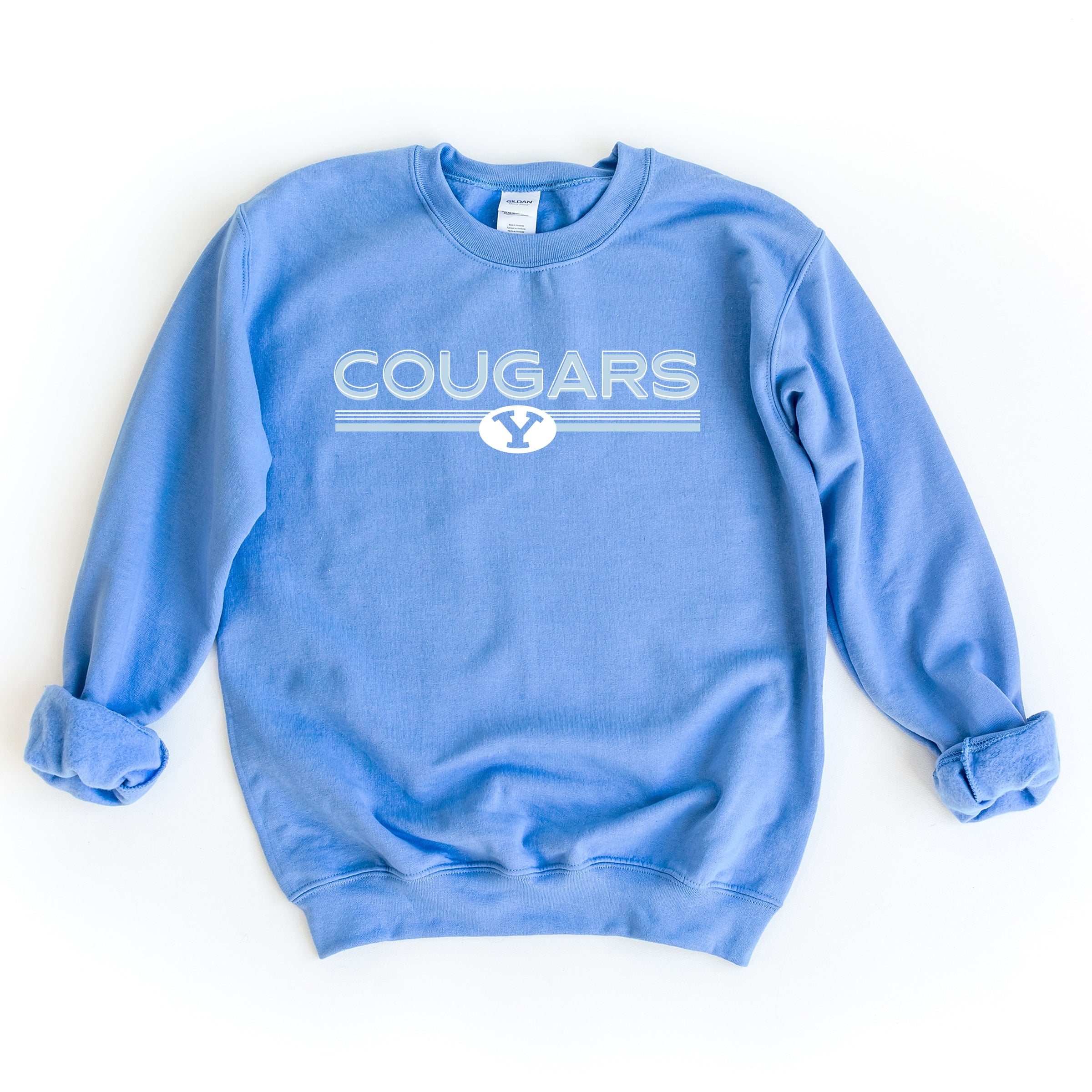 BYU Cougars Shadowed - Women's Graphic Sweatshirt