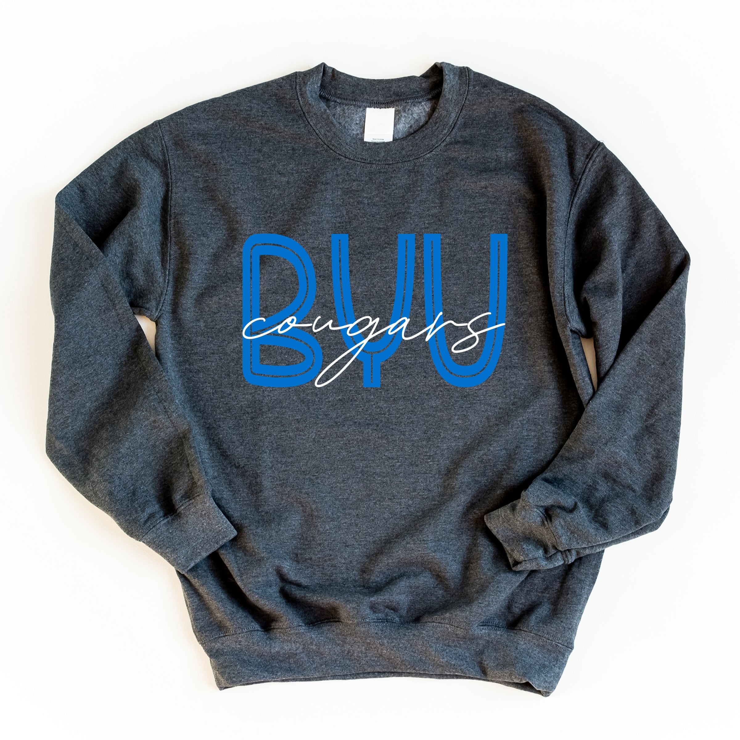 BYU Cougars Cursive - Women's Graphic Sweatshirt