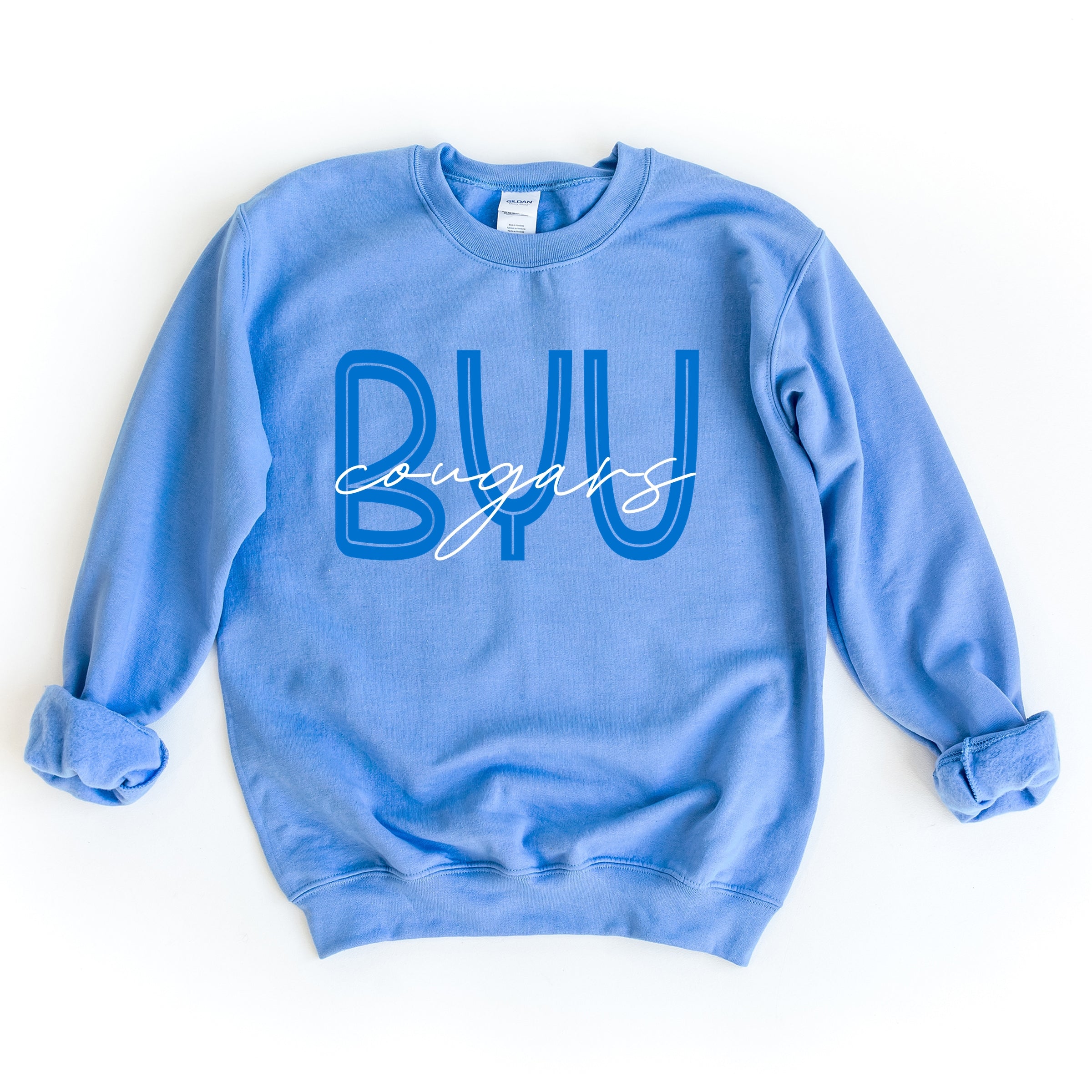 BYU Cougars Cursive - Women's Graphic Sweatshirt