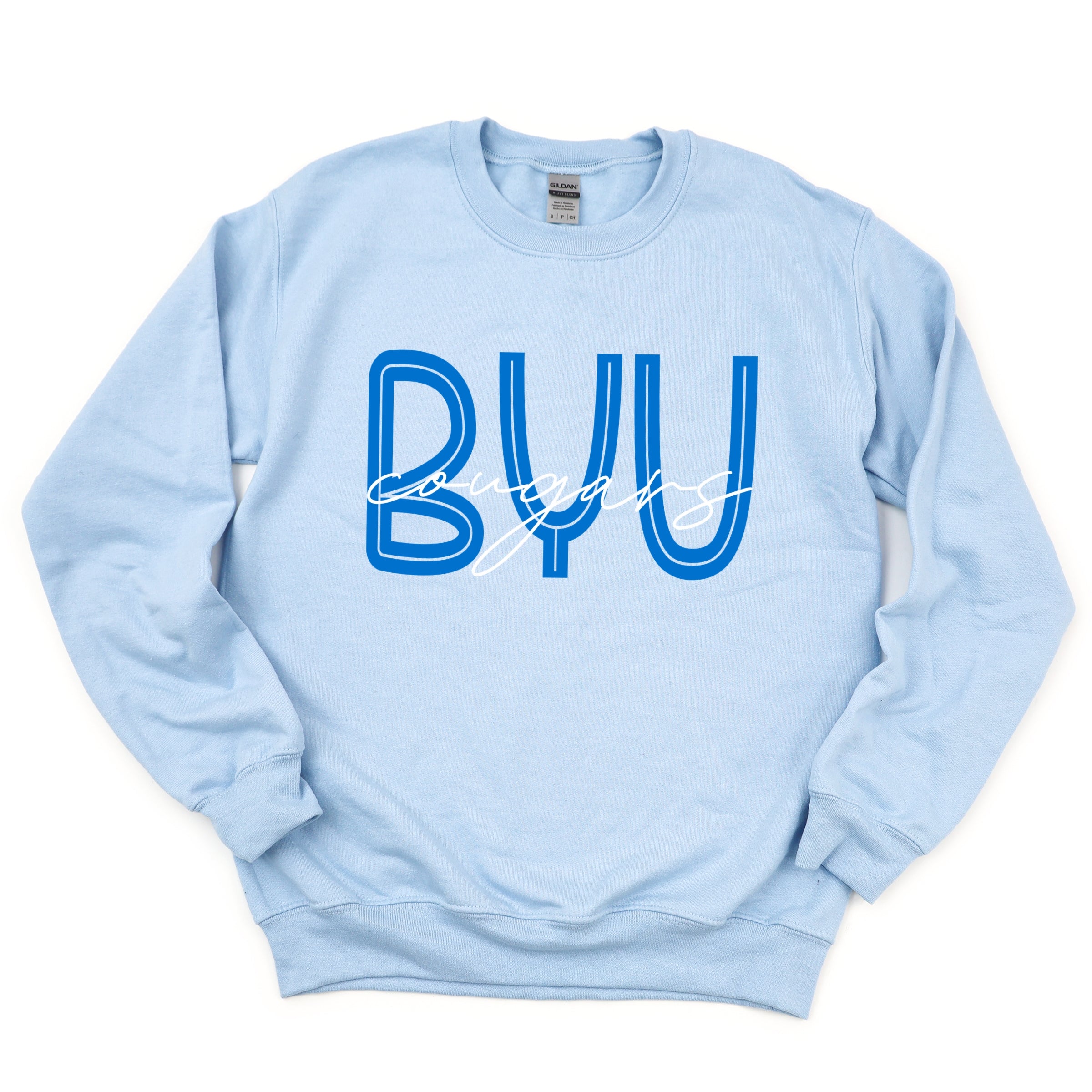 BYU Cougars Cursive - Women's Graphic Sweatshirt