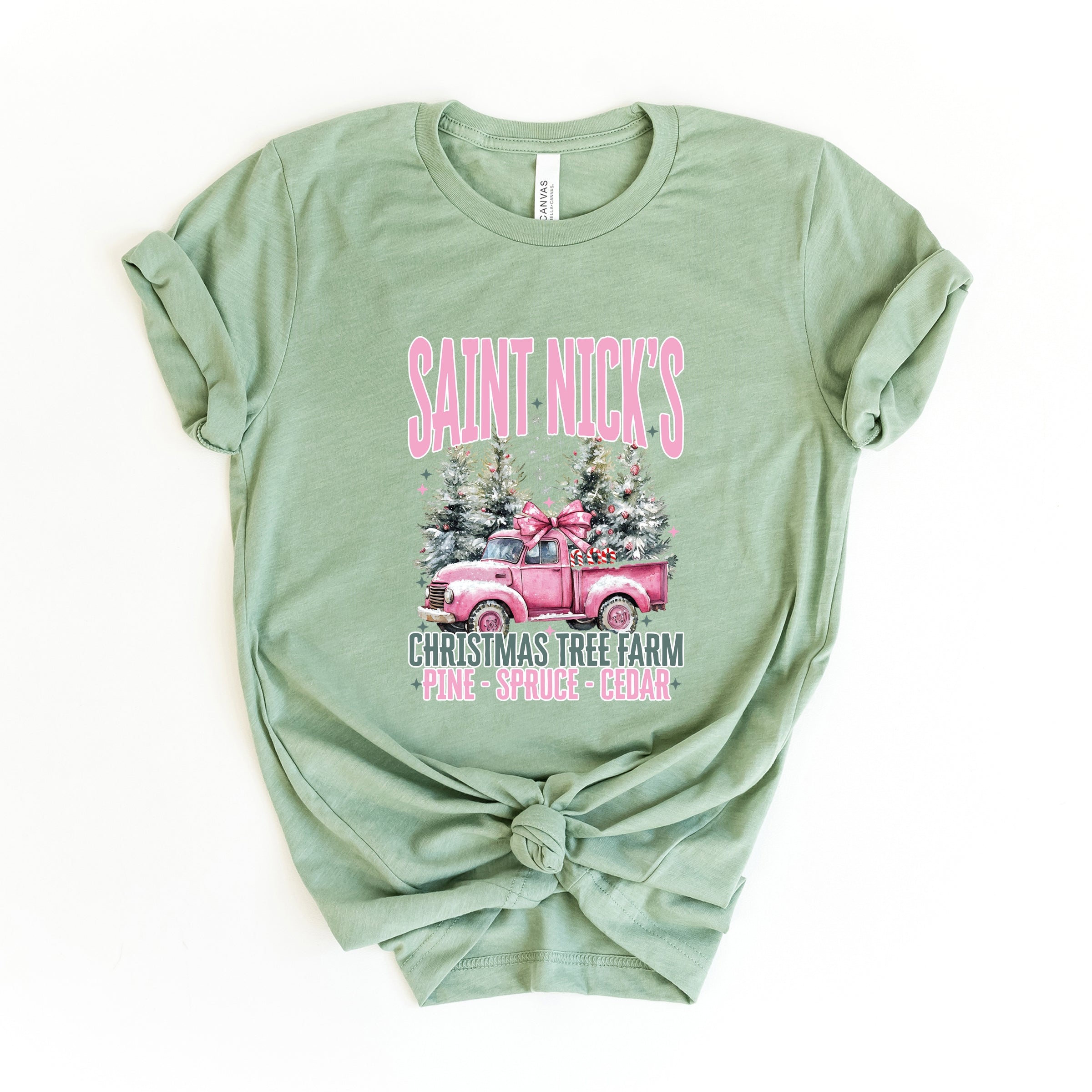 Saint Nick's Farm Truck - Women's Short Sleeve Graphic T-Shirt