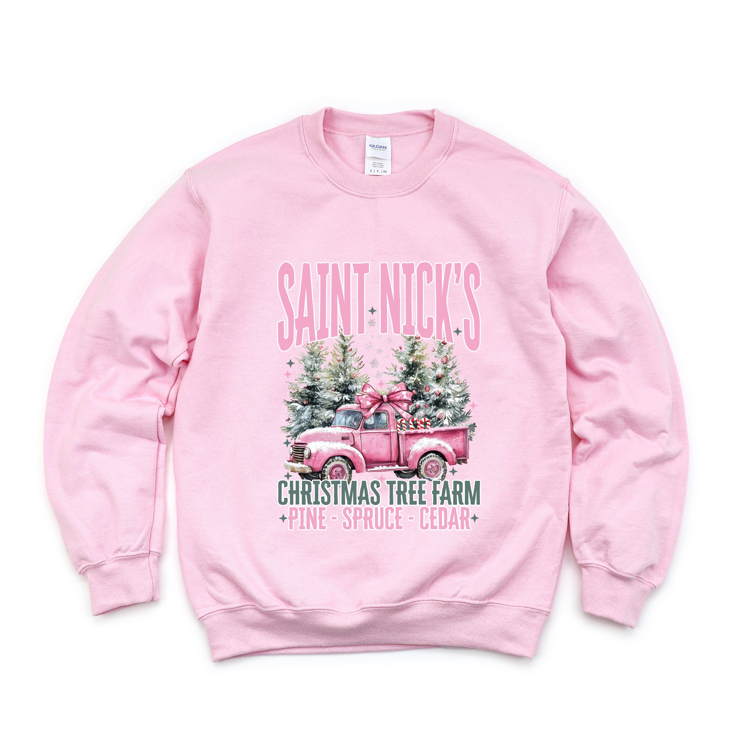 Saint Nick's Farm Truck - Women's Graphic Sweatshirt