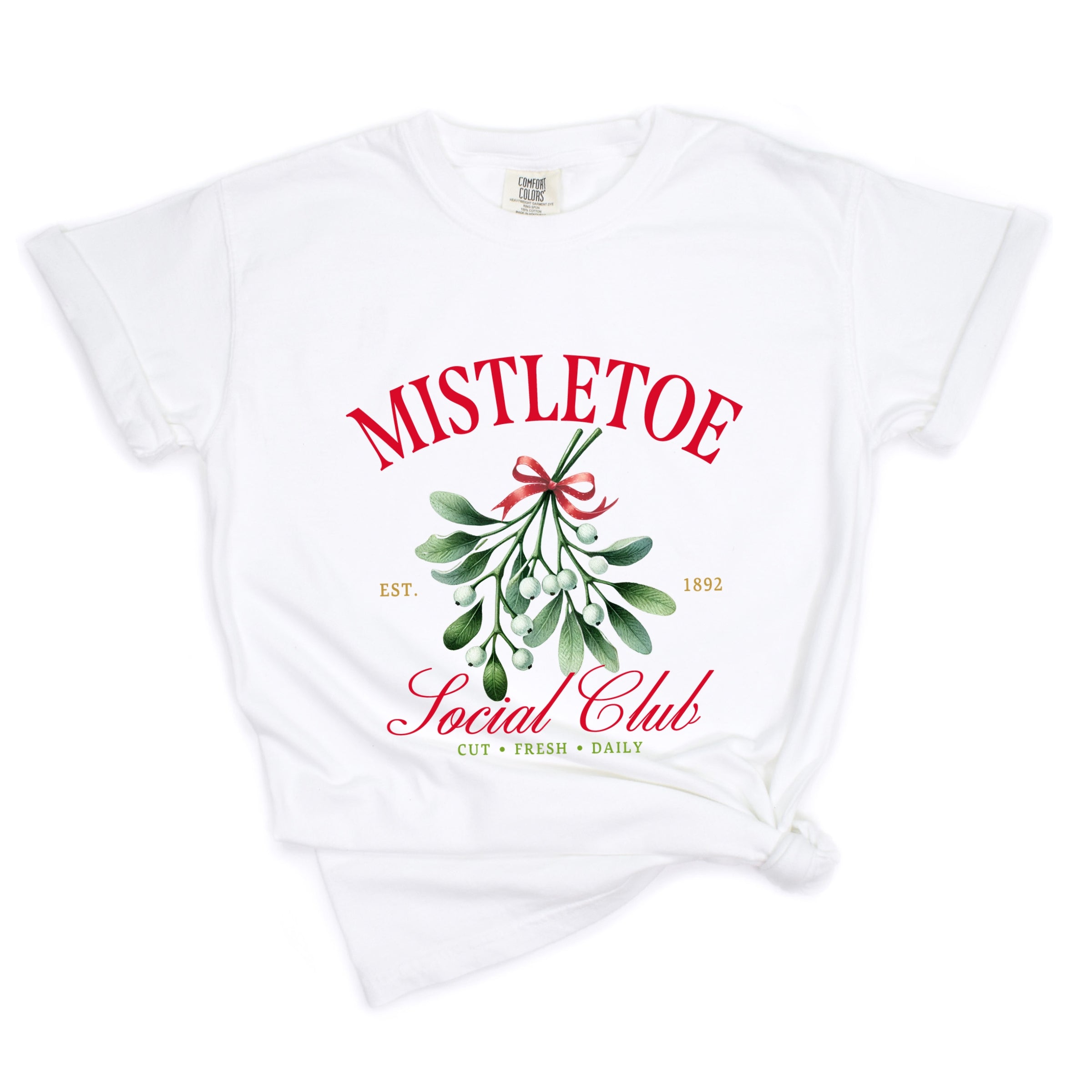 Mistletoe Social Club - Garment Dyed Tee