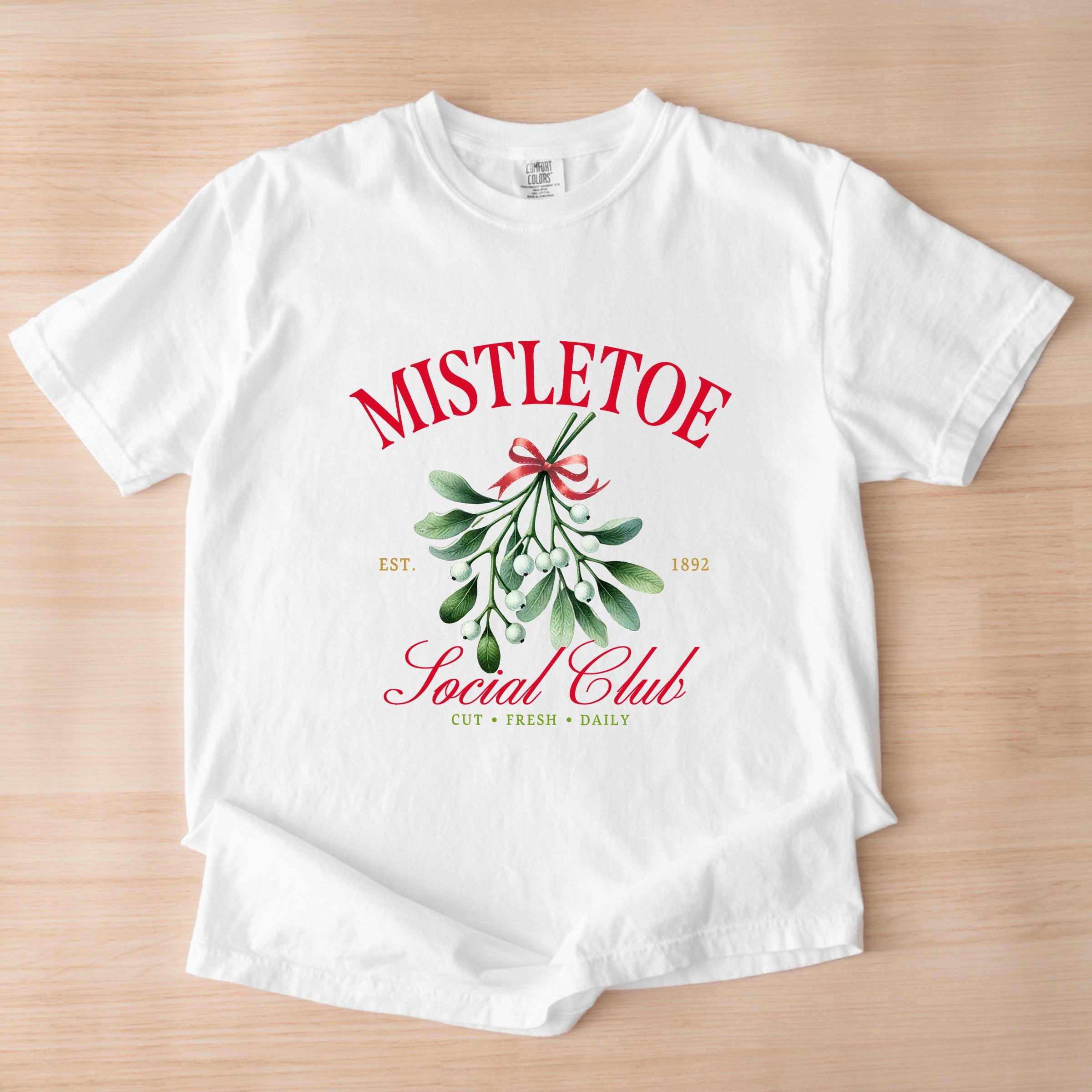 Mistletoe Social Club - Garment Dyed Tee