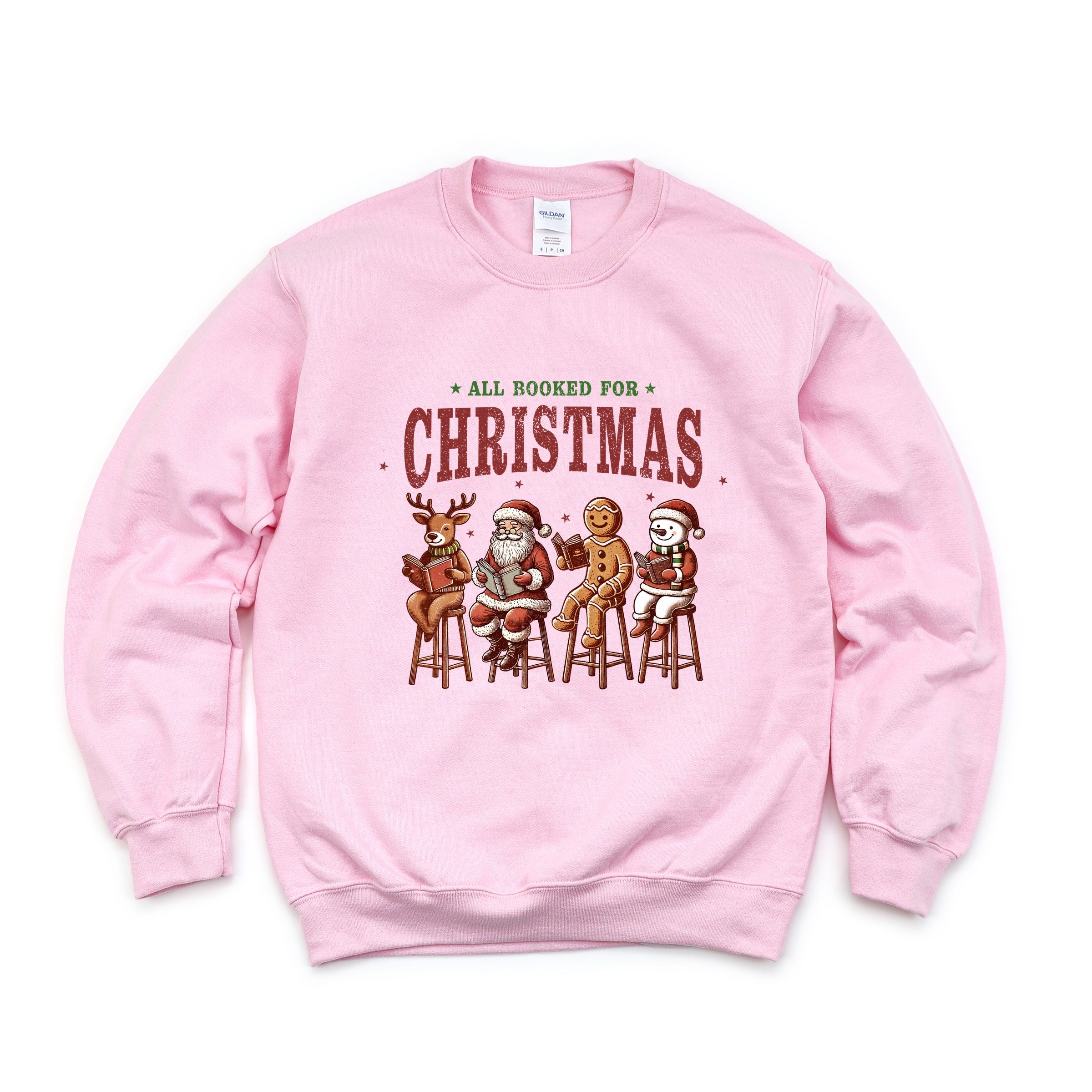Booked For Christmas Stool - Women's Graphic Sweatshirt