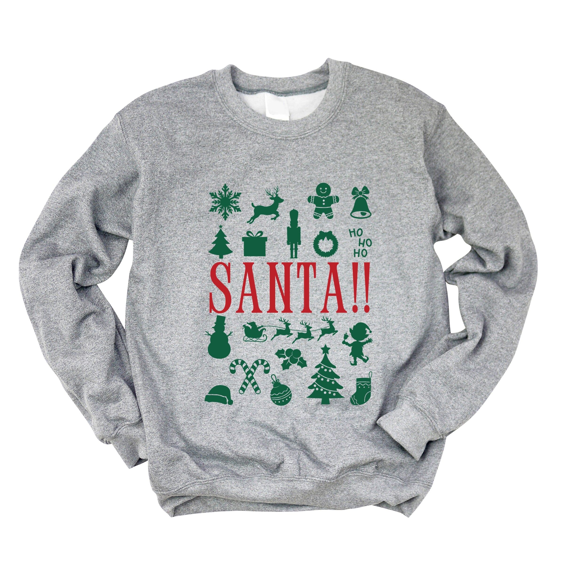Santa Christmas Icons - Womens Sweatshirt