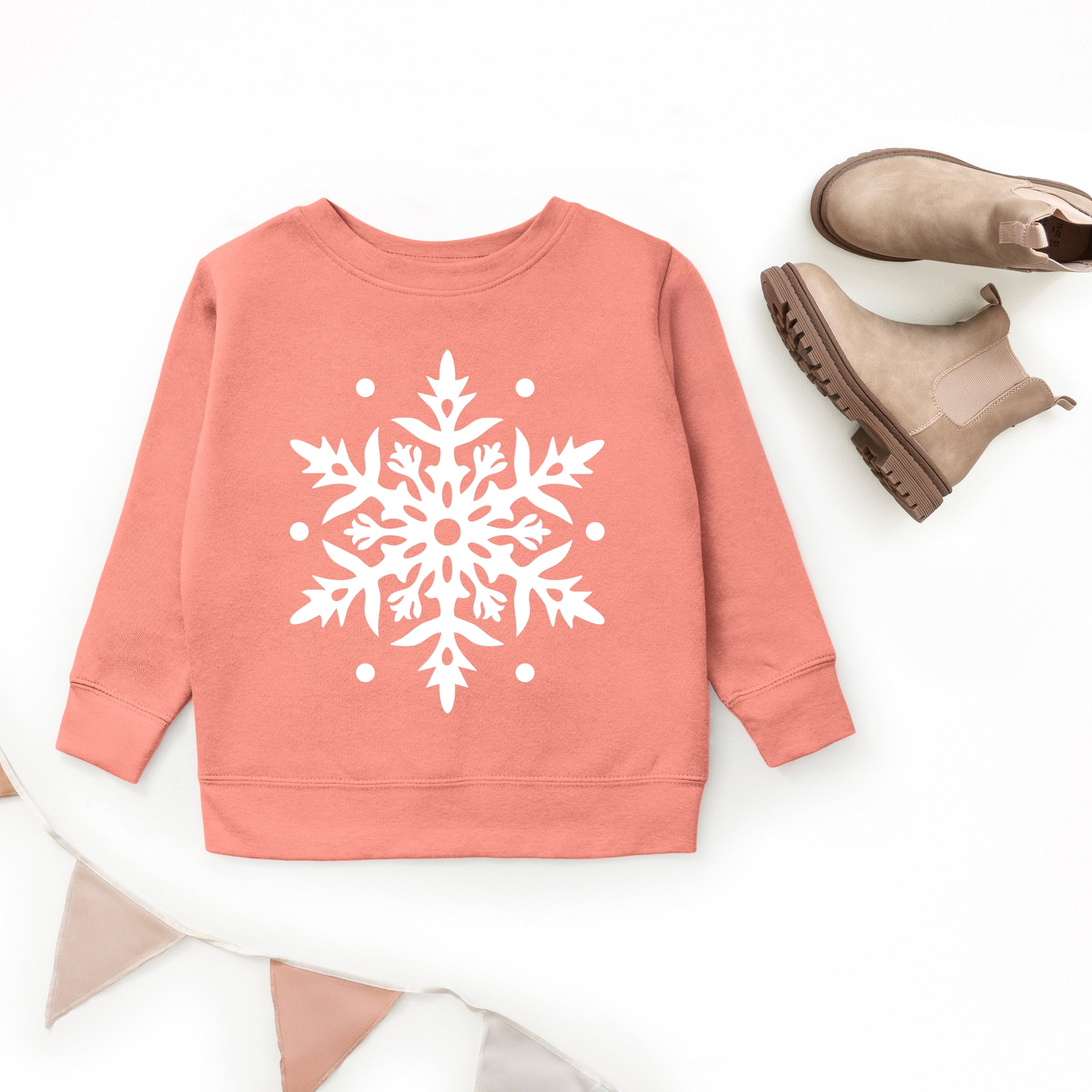 White Snowflake - Youth Graphic Sweatshirt