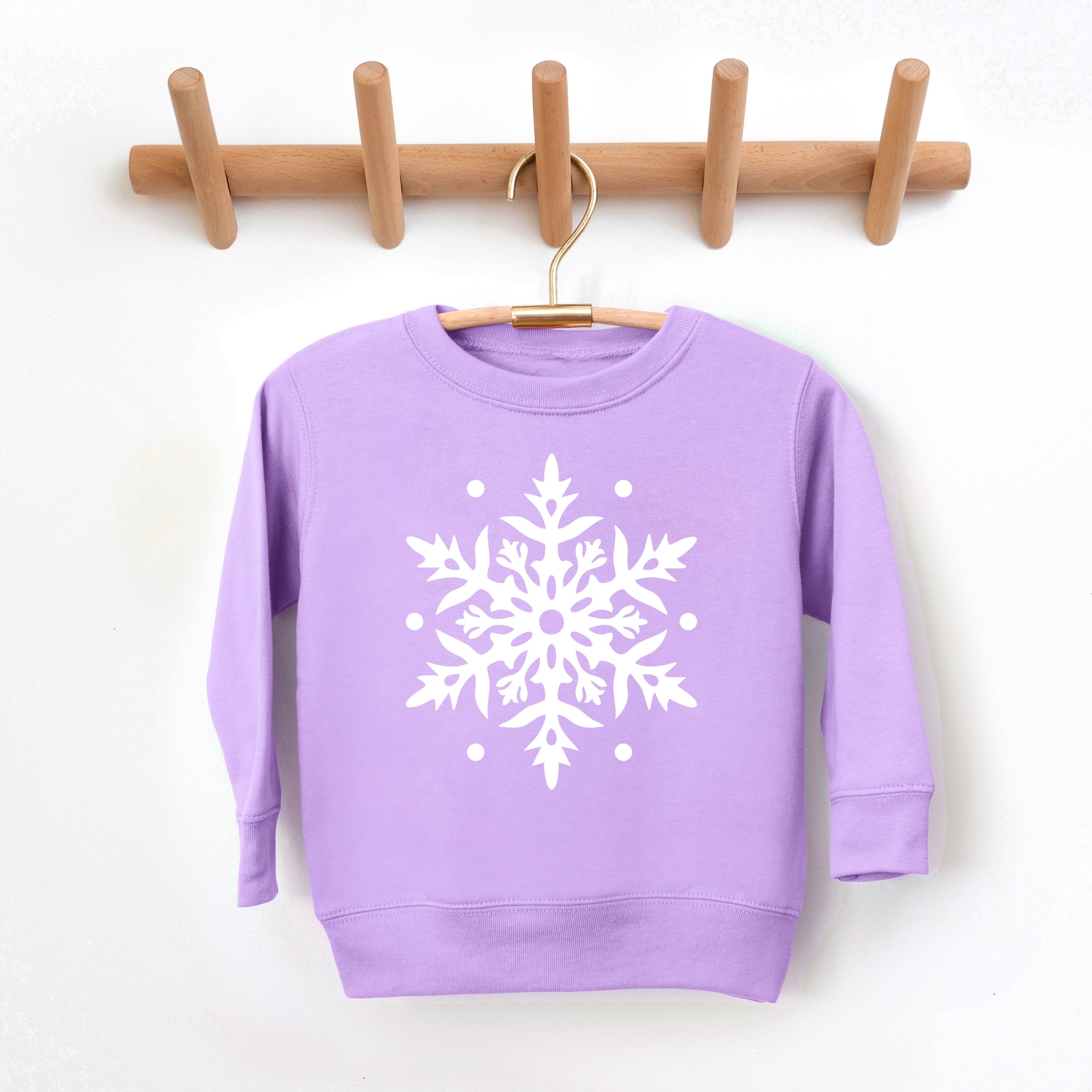 White Snowflake - Toddler Graphic Sweatshirt