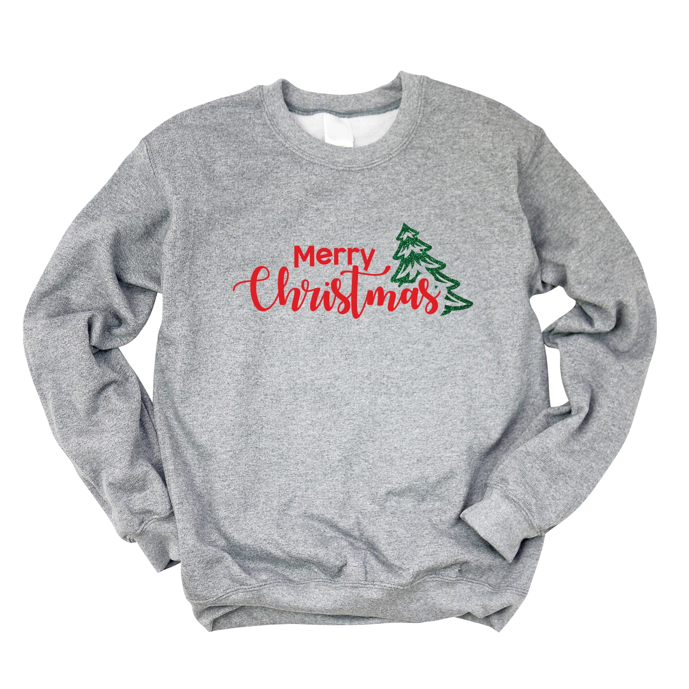 Merry Christmas Glitter Tree - Women's Sweatshirt