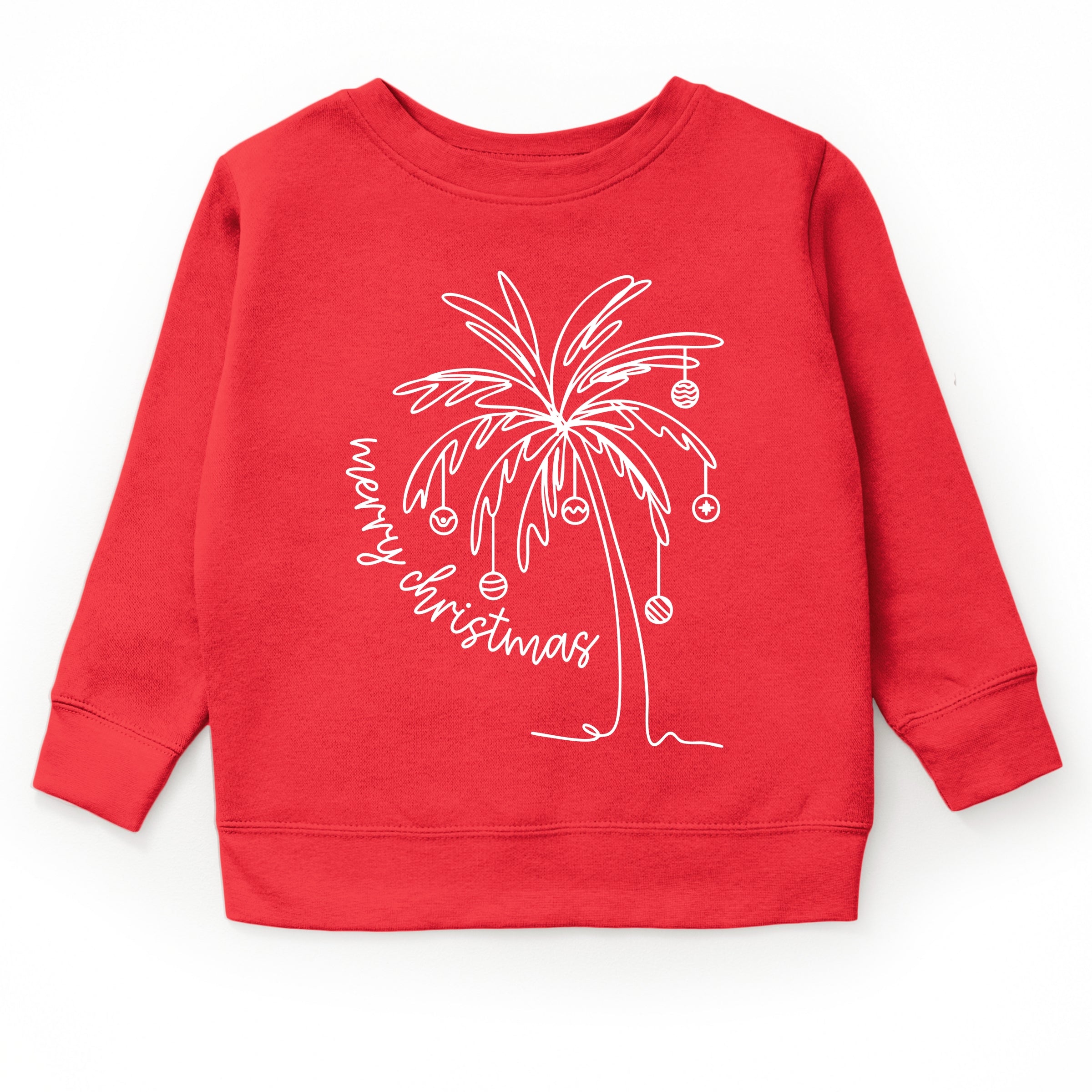 Merry Christmas Palm Tree - Youth Graphic Sweatshirt