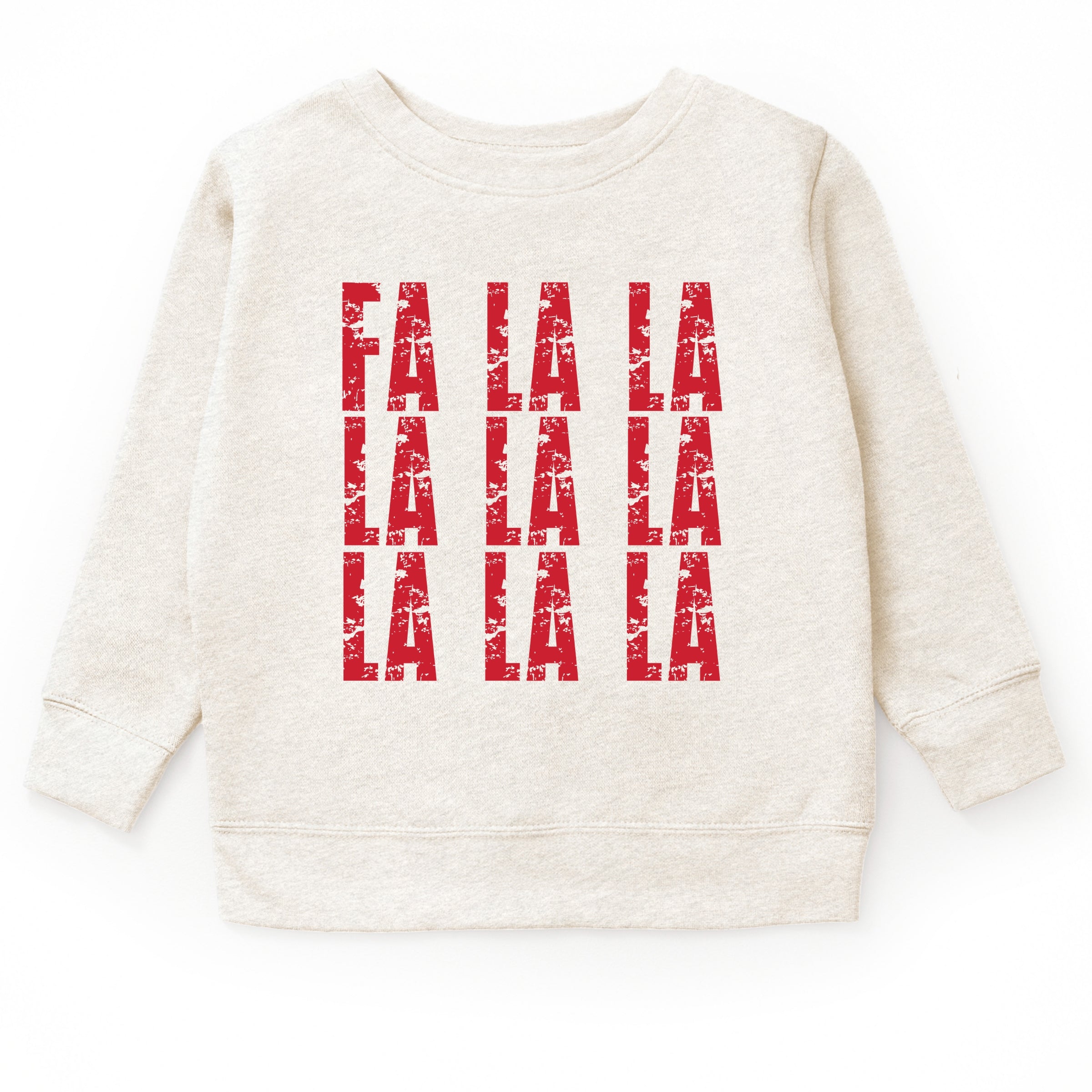 Fa La La Distressed - Youth Graphic Sweatshirt