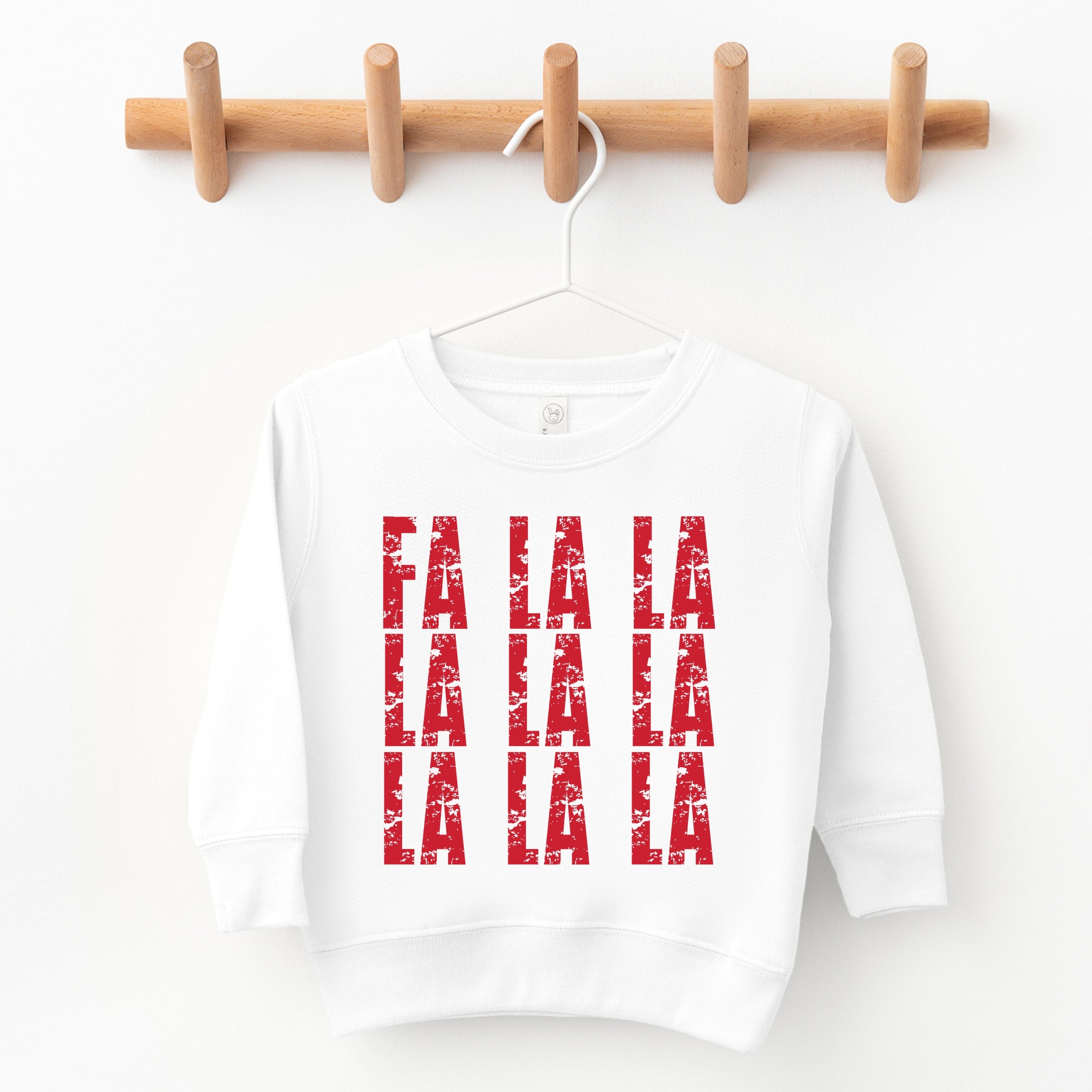 Fa La La Distressed - Toddler Graphic Sweatshirt
