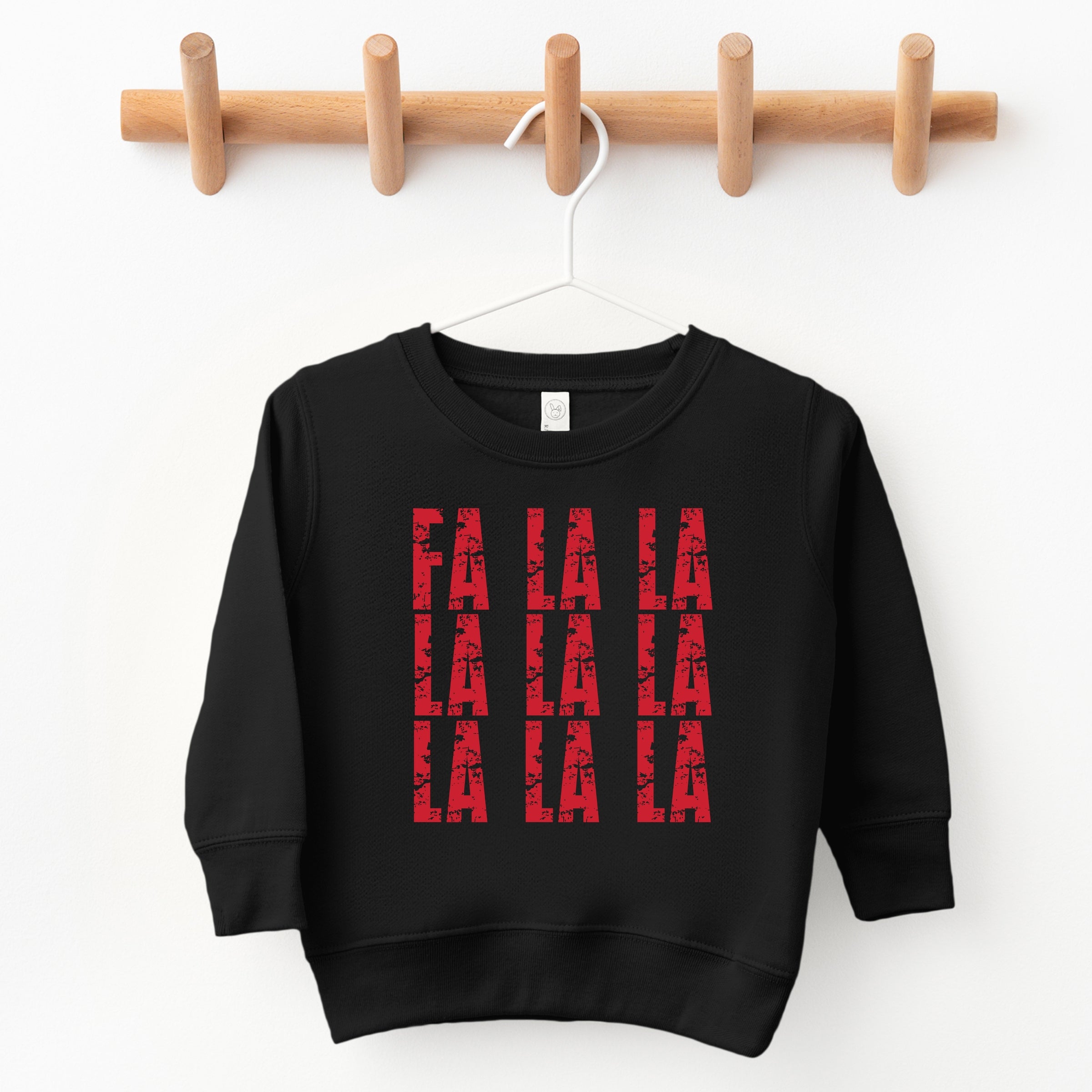 Fa La La Distressed - Toddler Graphic Sweatshirt