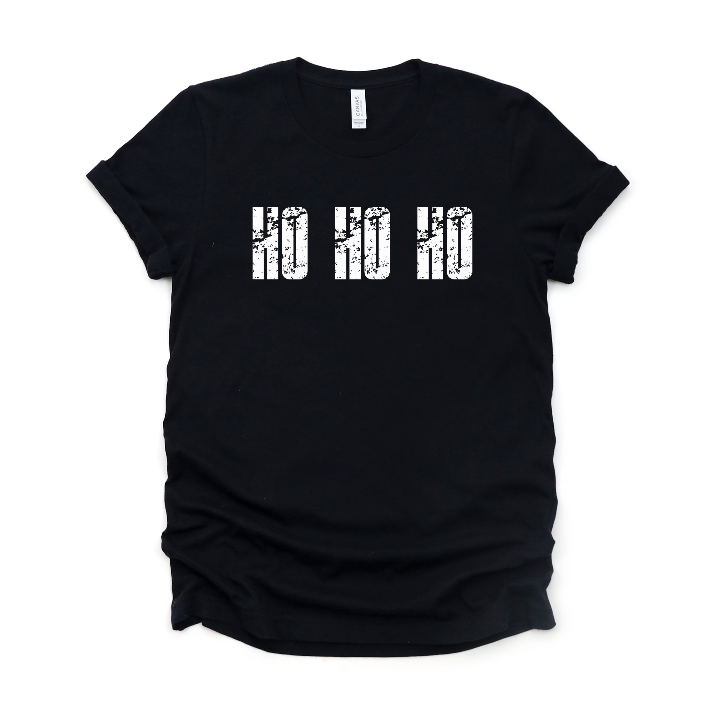 Ho Ho Ho Block Distressed - Women's Short Sleeve Graphic T-Shirt