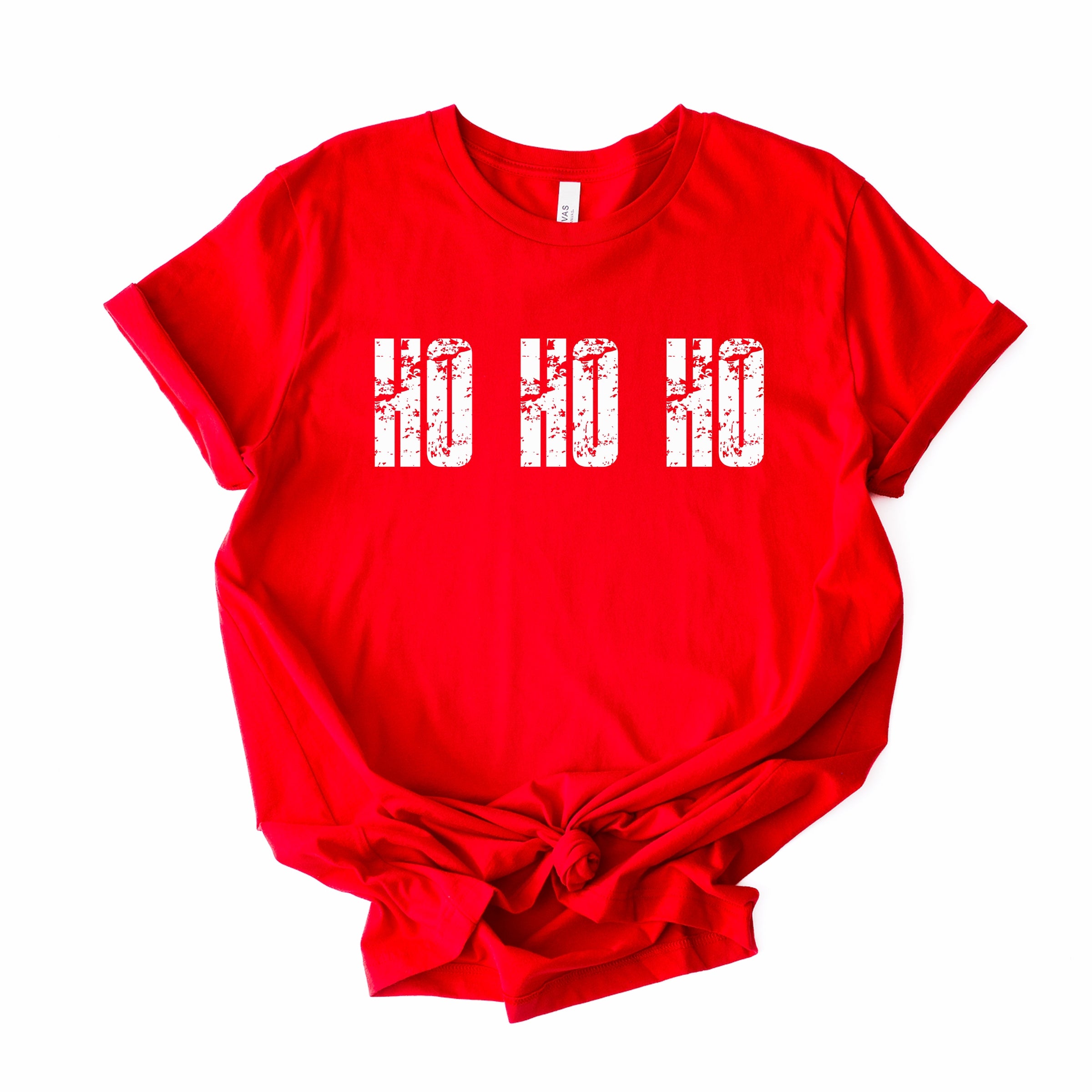 Ho Ho Ho Block Distressed - Women's Short Sleeve Graphic T-Shirt