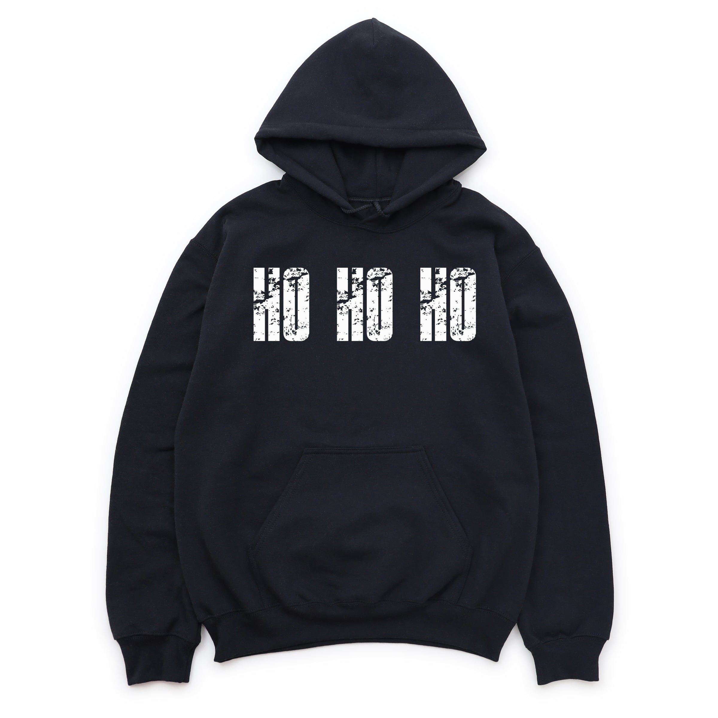 Ho Ho Ho Block Distressed - Women's Graphic Hoodie
