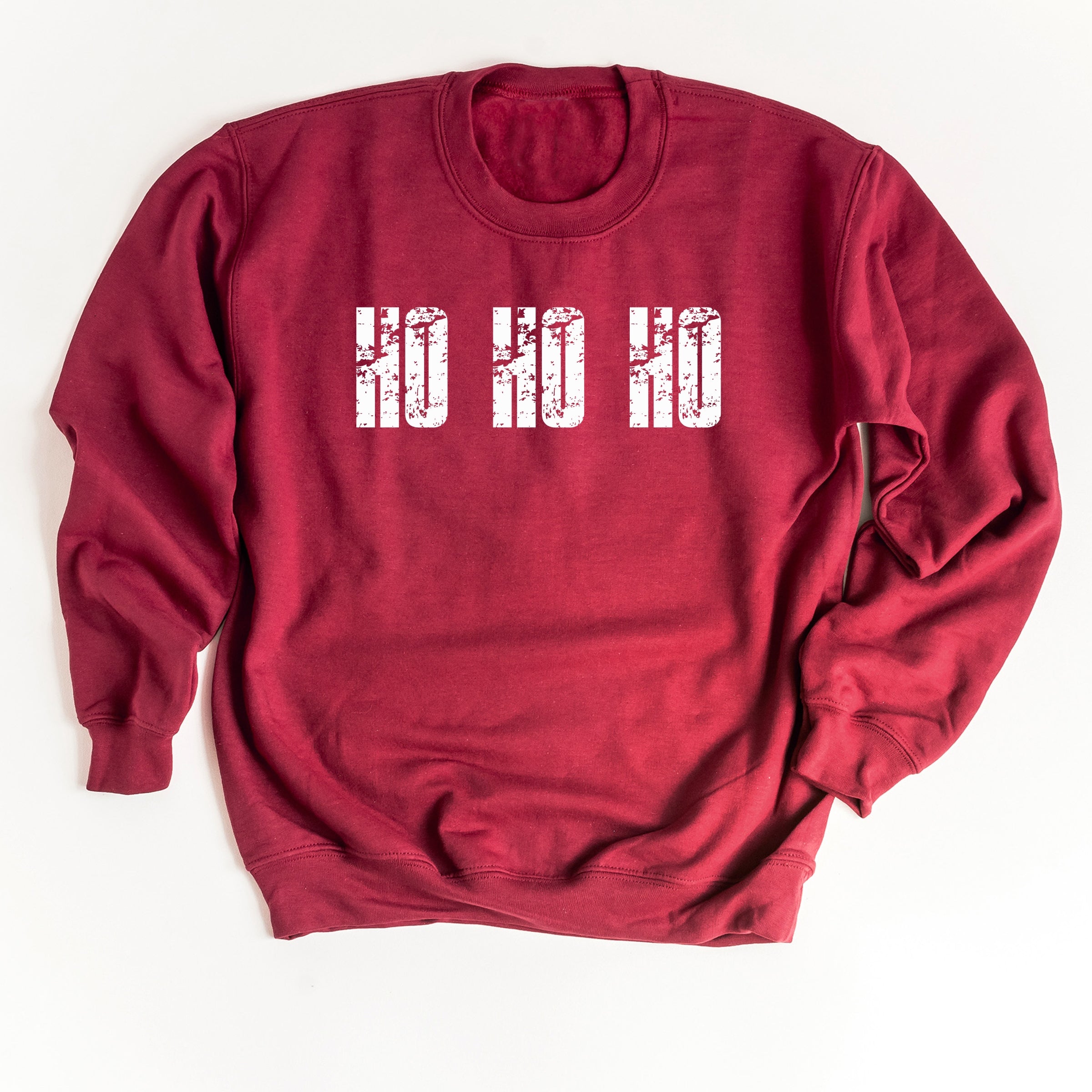 Ho Ho Ho Block Distressed - Women's Graphic Sweatshirt
