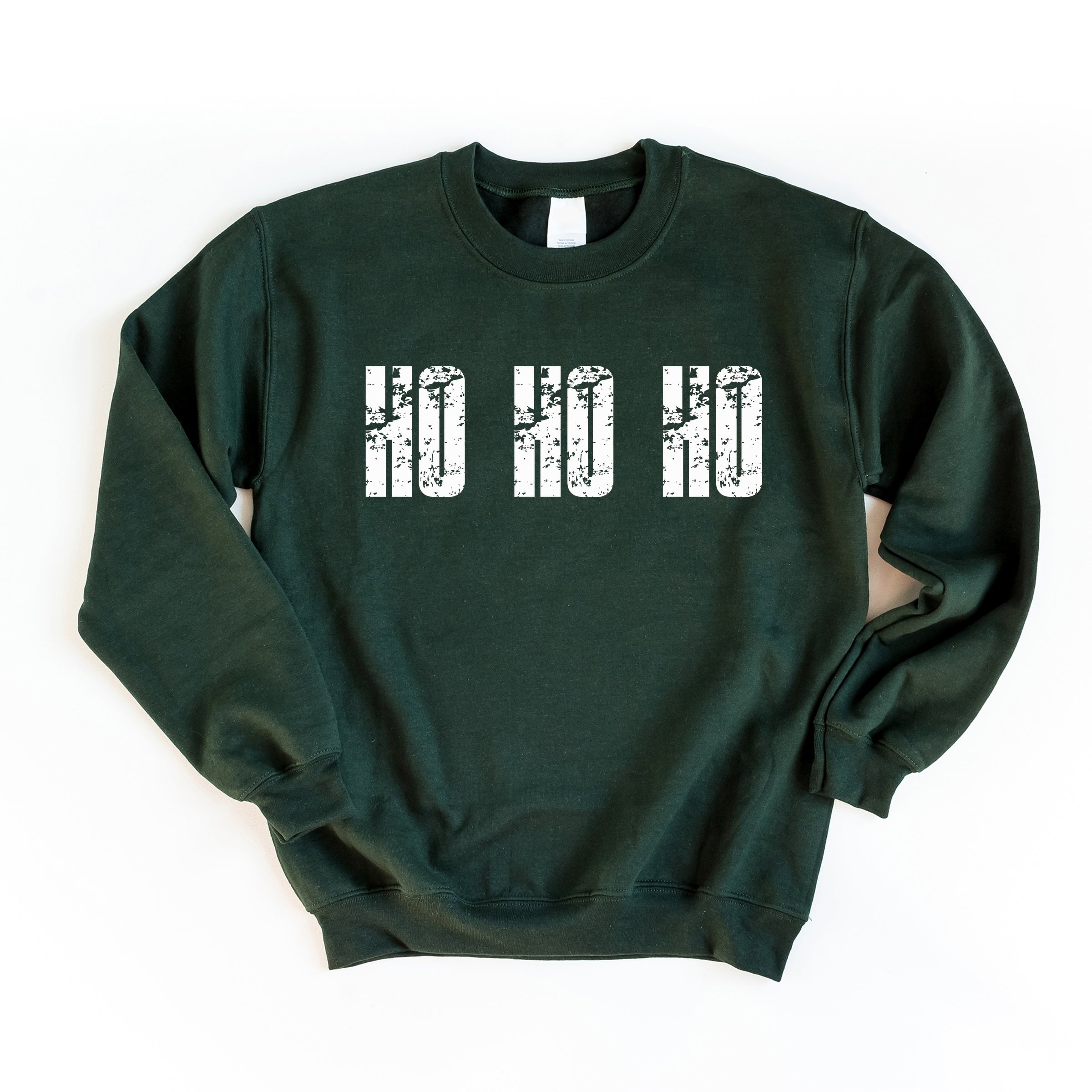 Ho Ho Ho Block Distressed - Women's Graphic Sweatshirt